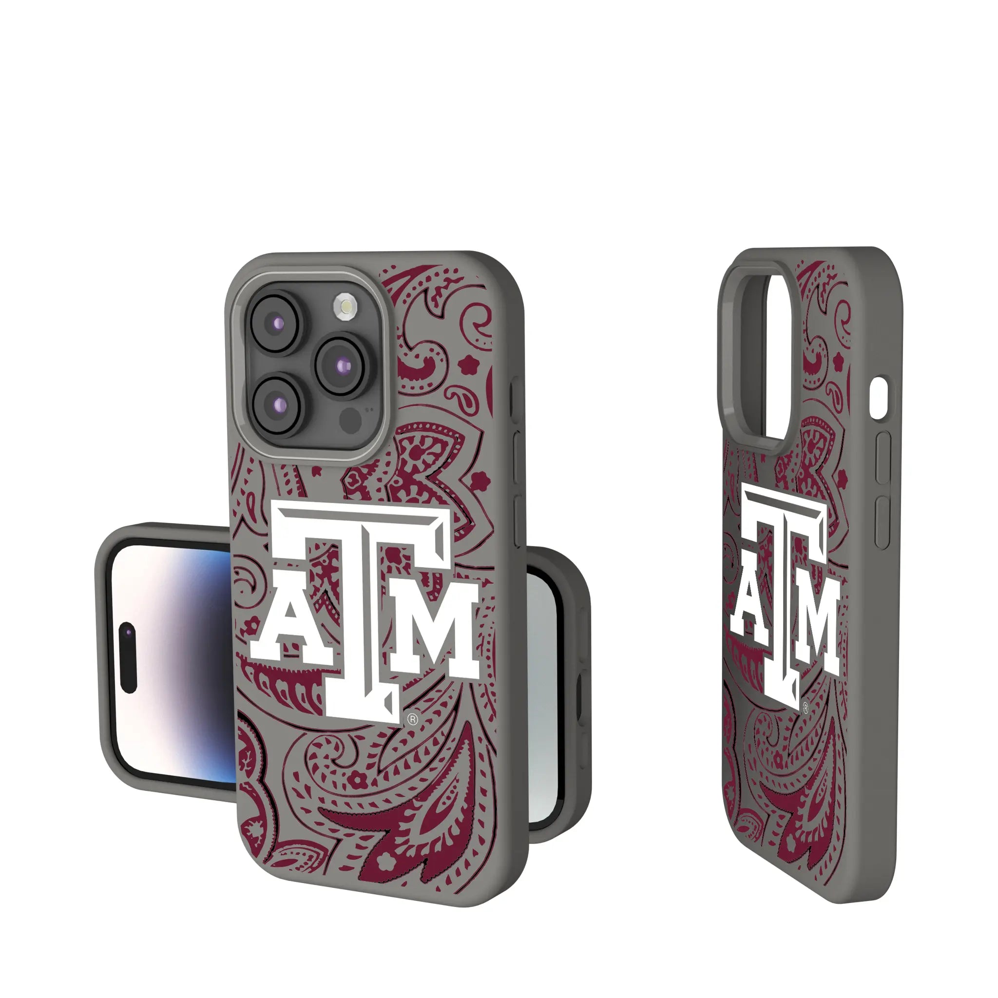 Texas A&M University Aggies Paisley iPhone Soft Touch Phone Case for Apple iPhone