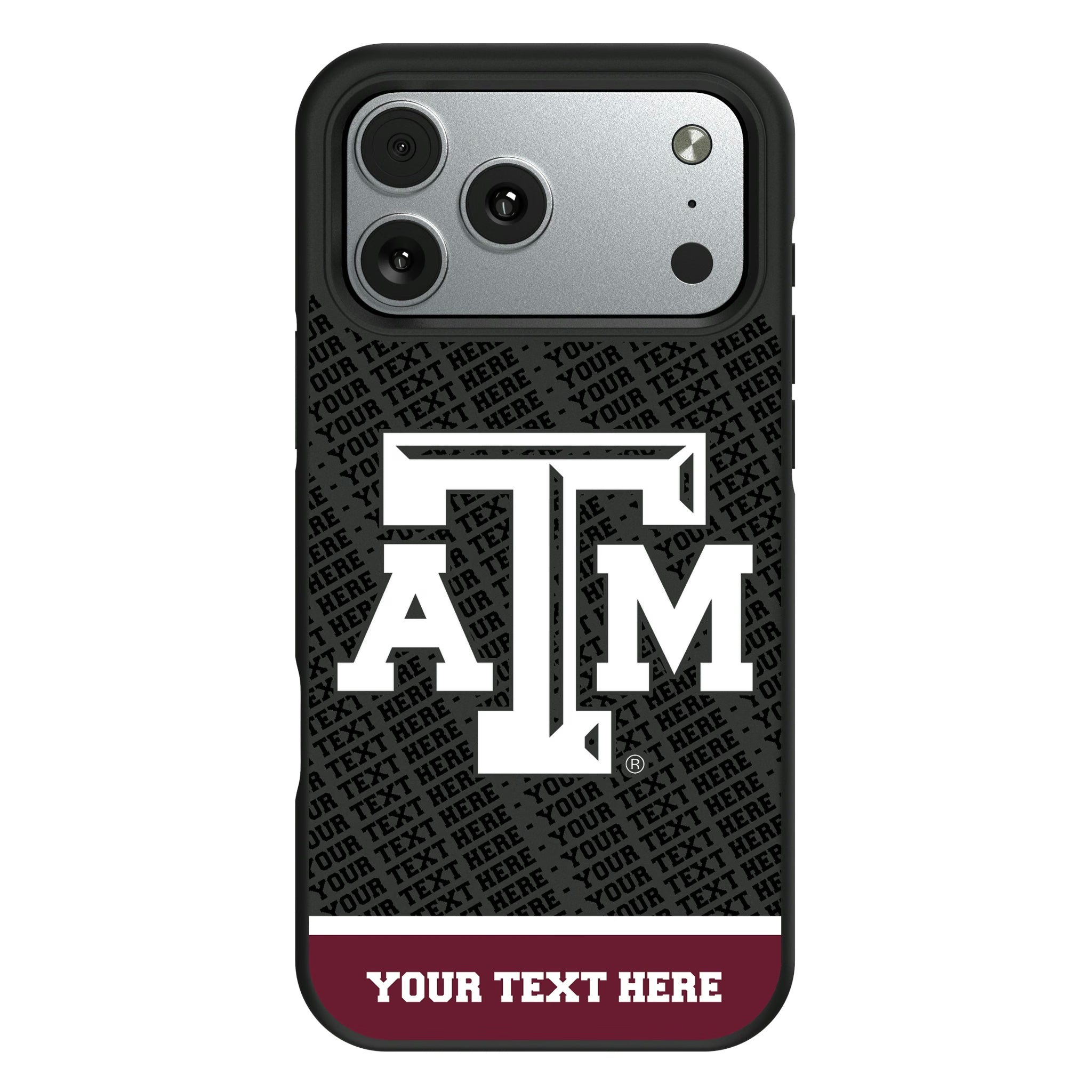 Texas A&M University Aggies Personalized EndZone Plus iPhone Bump Phone Case for Apple iPhone#Device_iPhone 17 Pro Max