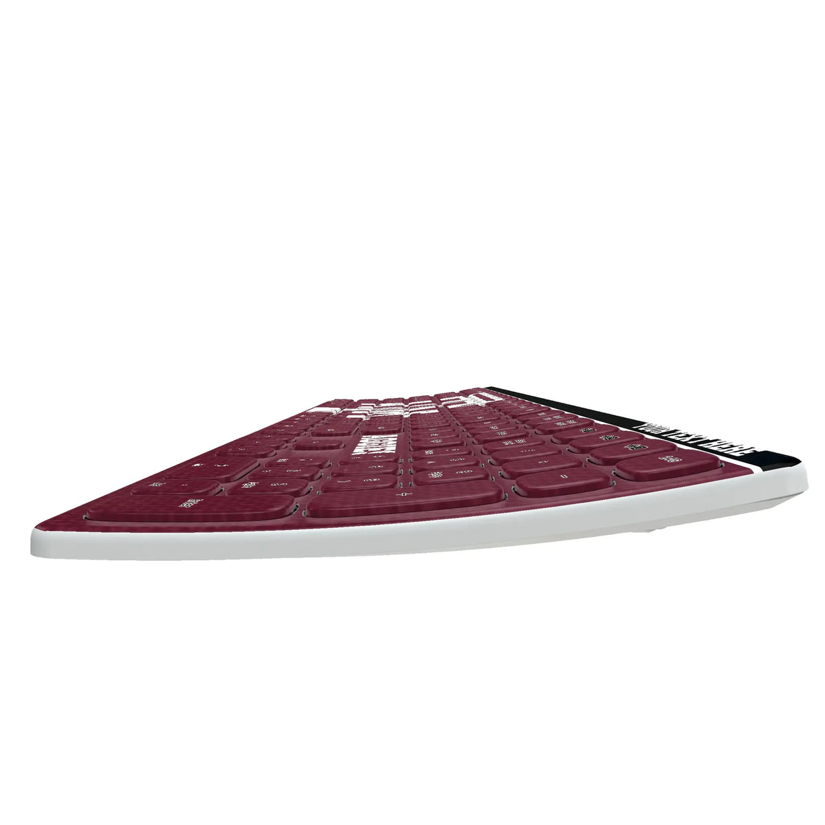 Texas A&M University Aggies Personalized Endzone Solid KKB605 Curved Wireless Keyboard