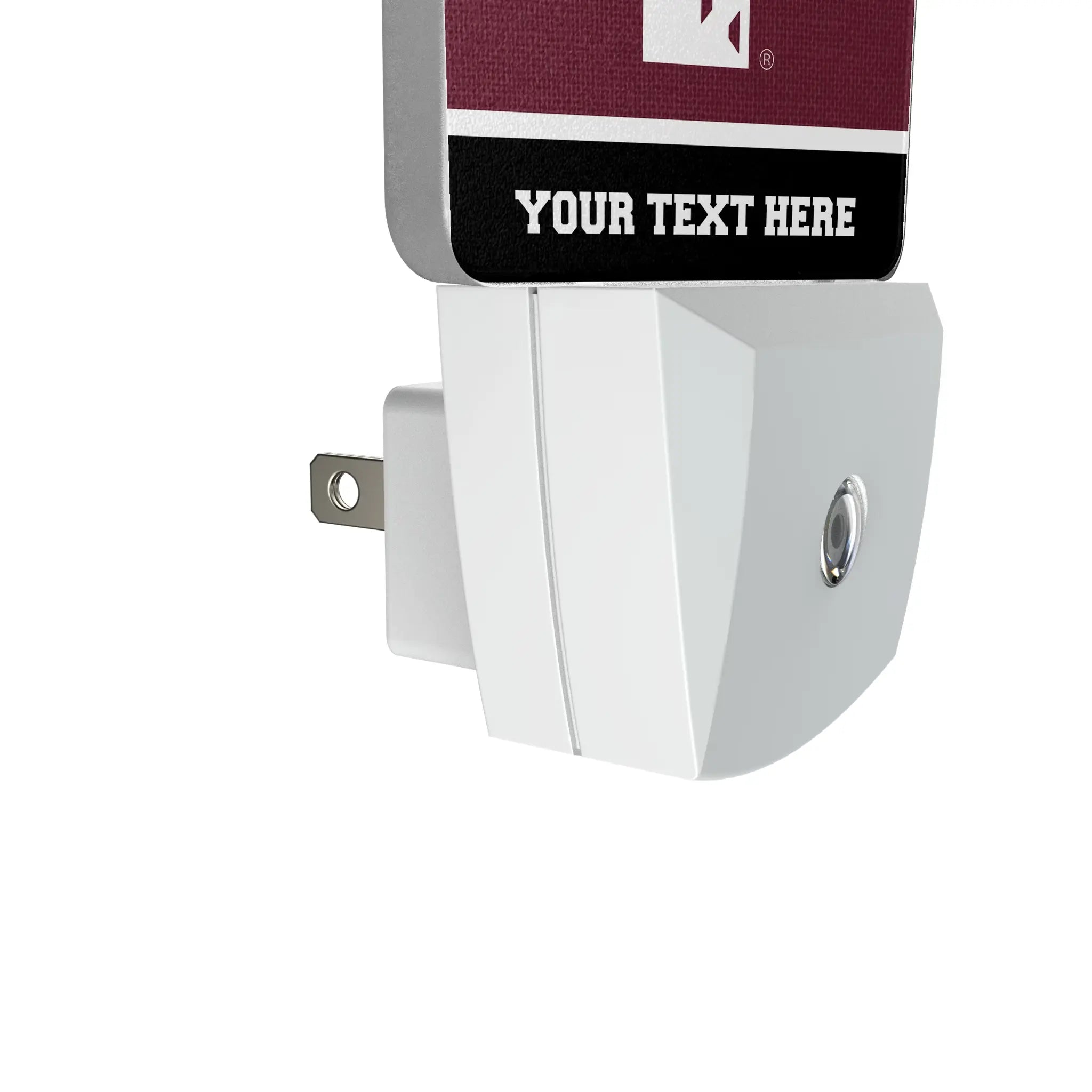 Texas A&M University Aggies Personalized Endzone Solid Night Light 2-Pack - Detail