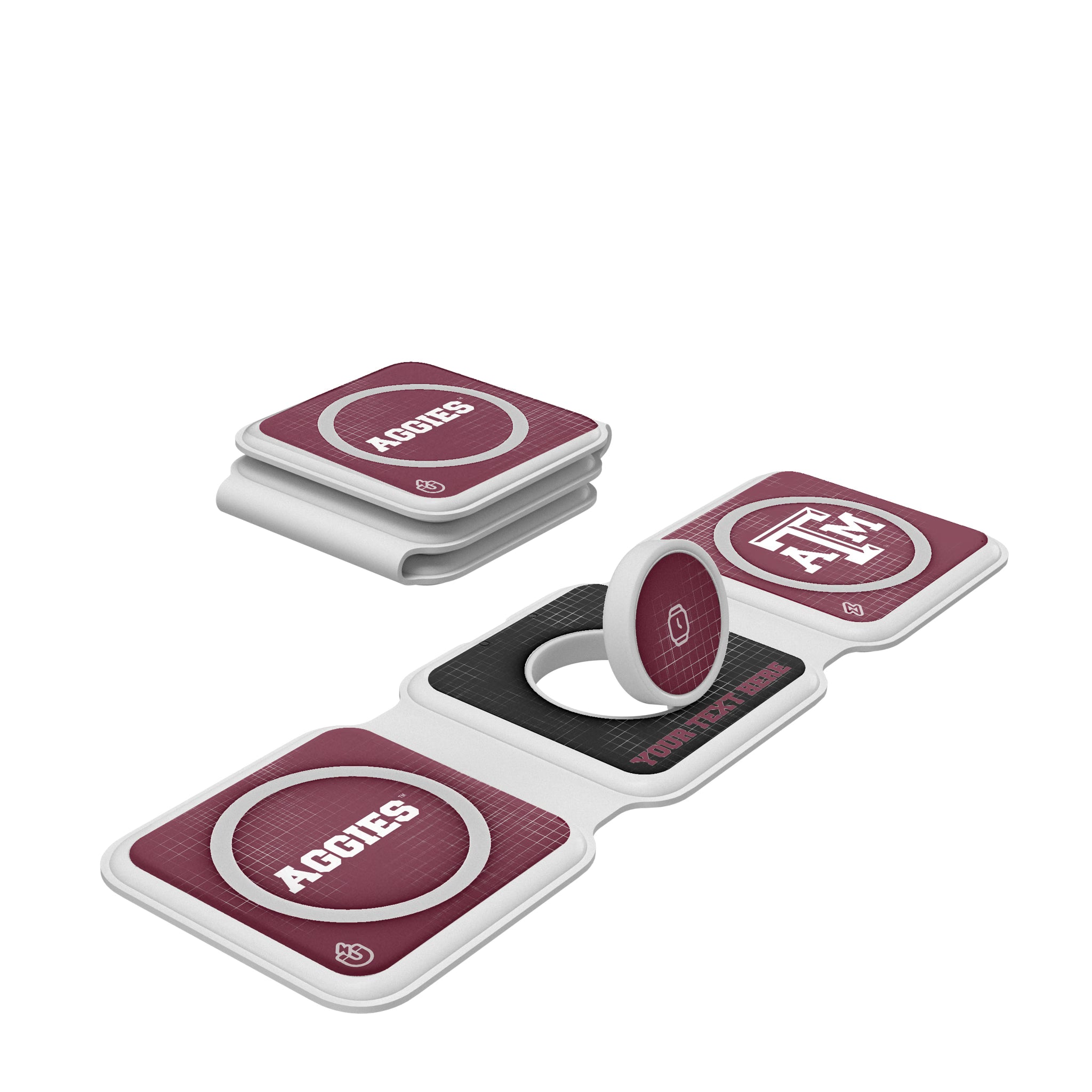 Texas A&M University Aggies Personalized Hatch Foldable 3 in 1 Charger