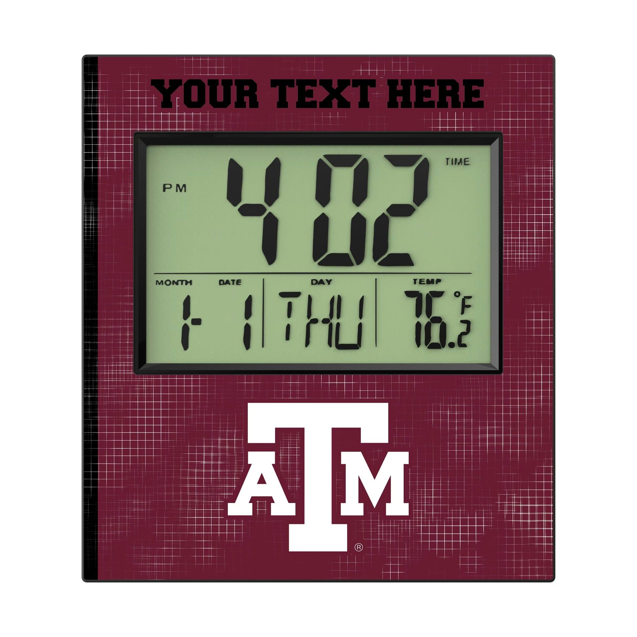 Texas A&M University Aggies Personalized Hatch Wall Clock