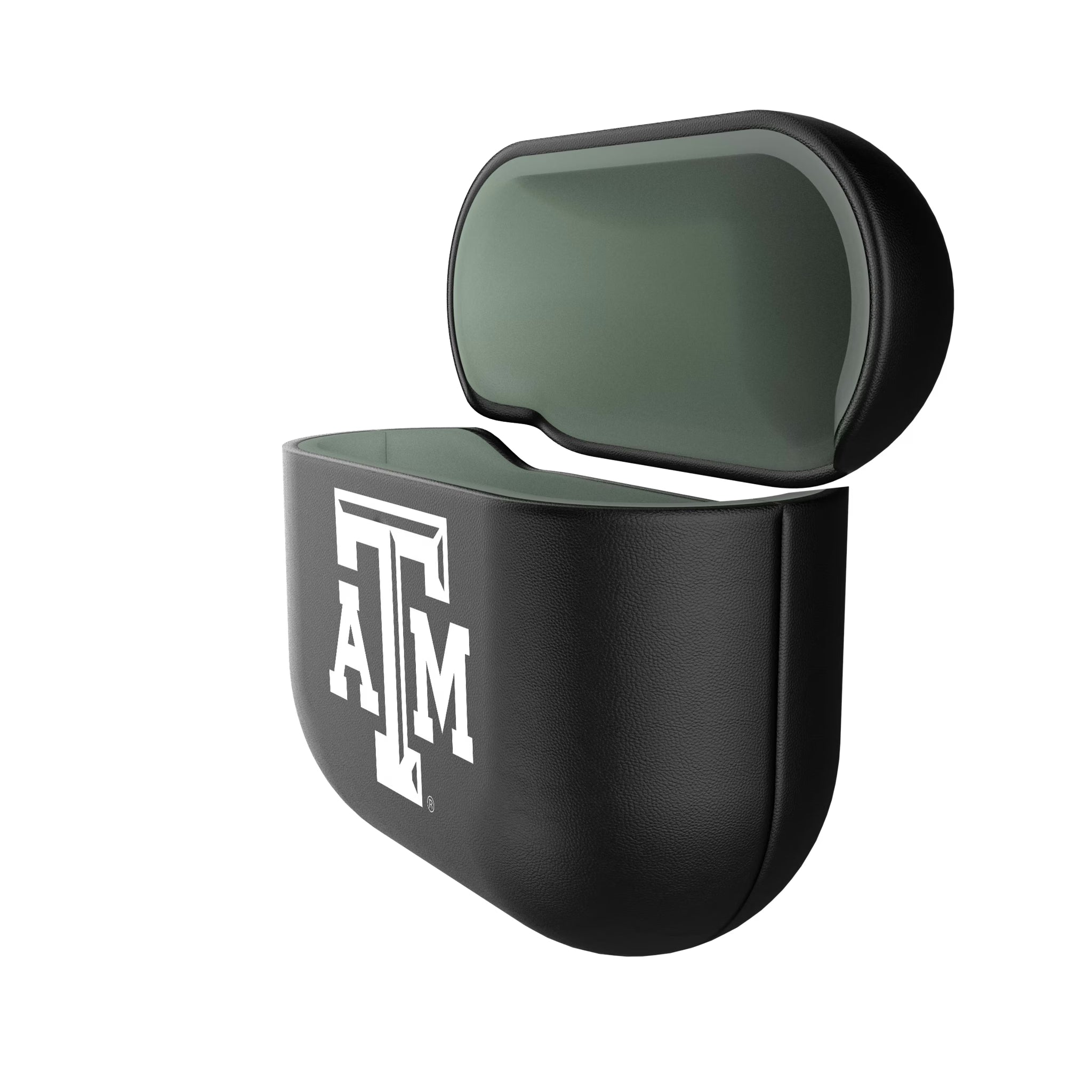 Texas A&M University Aggies Personalized Insignia AirPods AirPod Case Cover - Isometric View#Device_AirPods 4