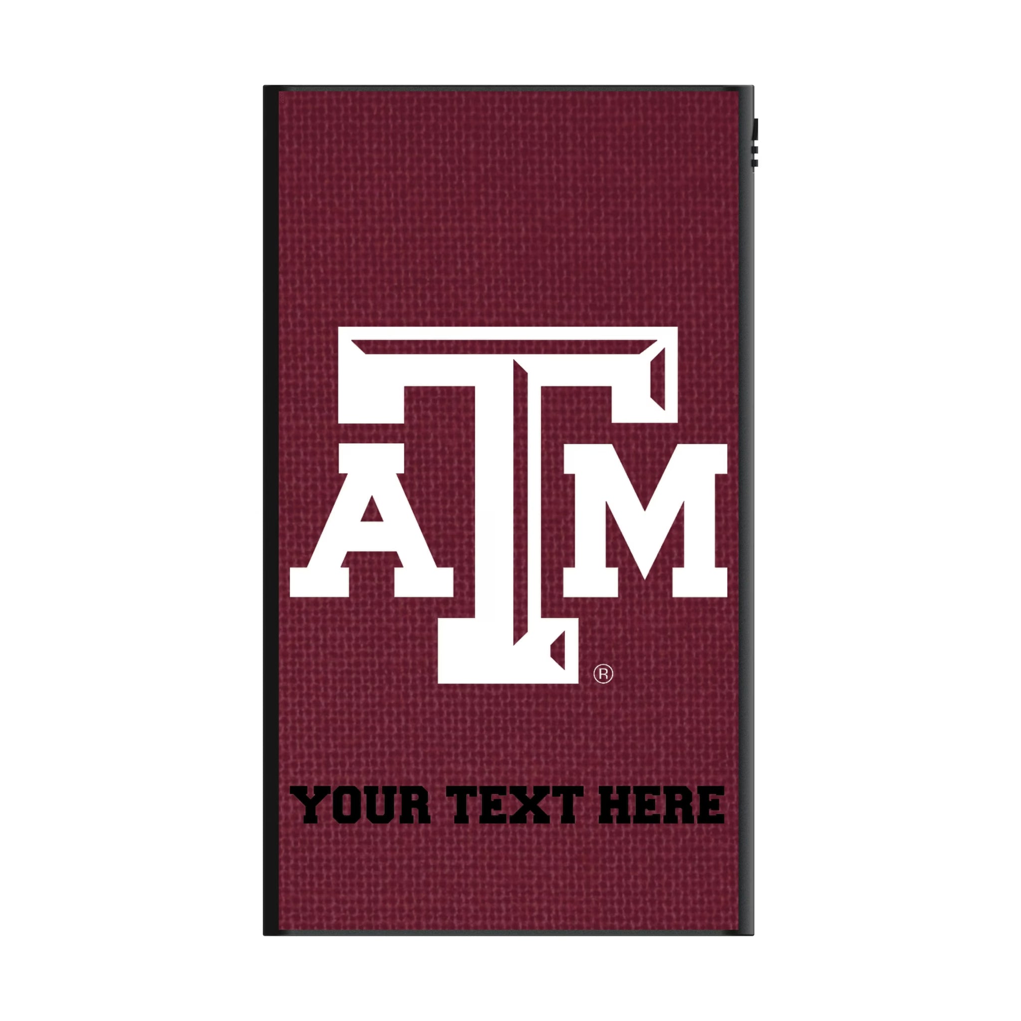 Texas A&M University Aggies Personalized Solid 5000mAh Flat Powerbank