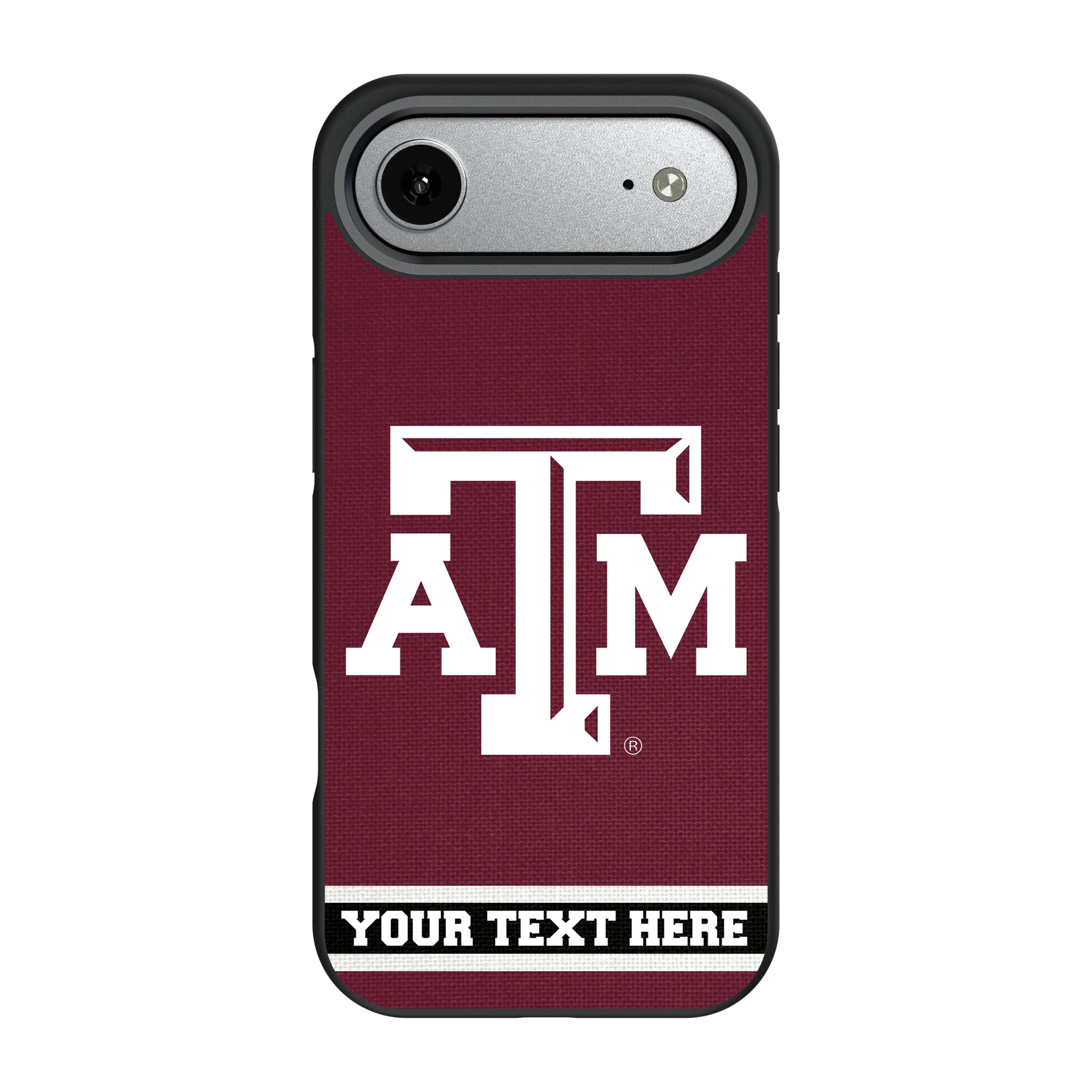 Texas A&M University Aggies Personalized Stripe iPhone Bump Phone Case for Apple iPhone#Device_iPhone Air