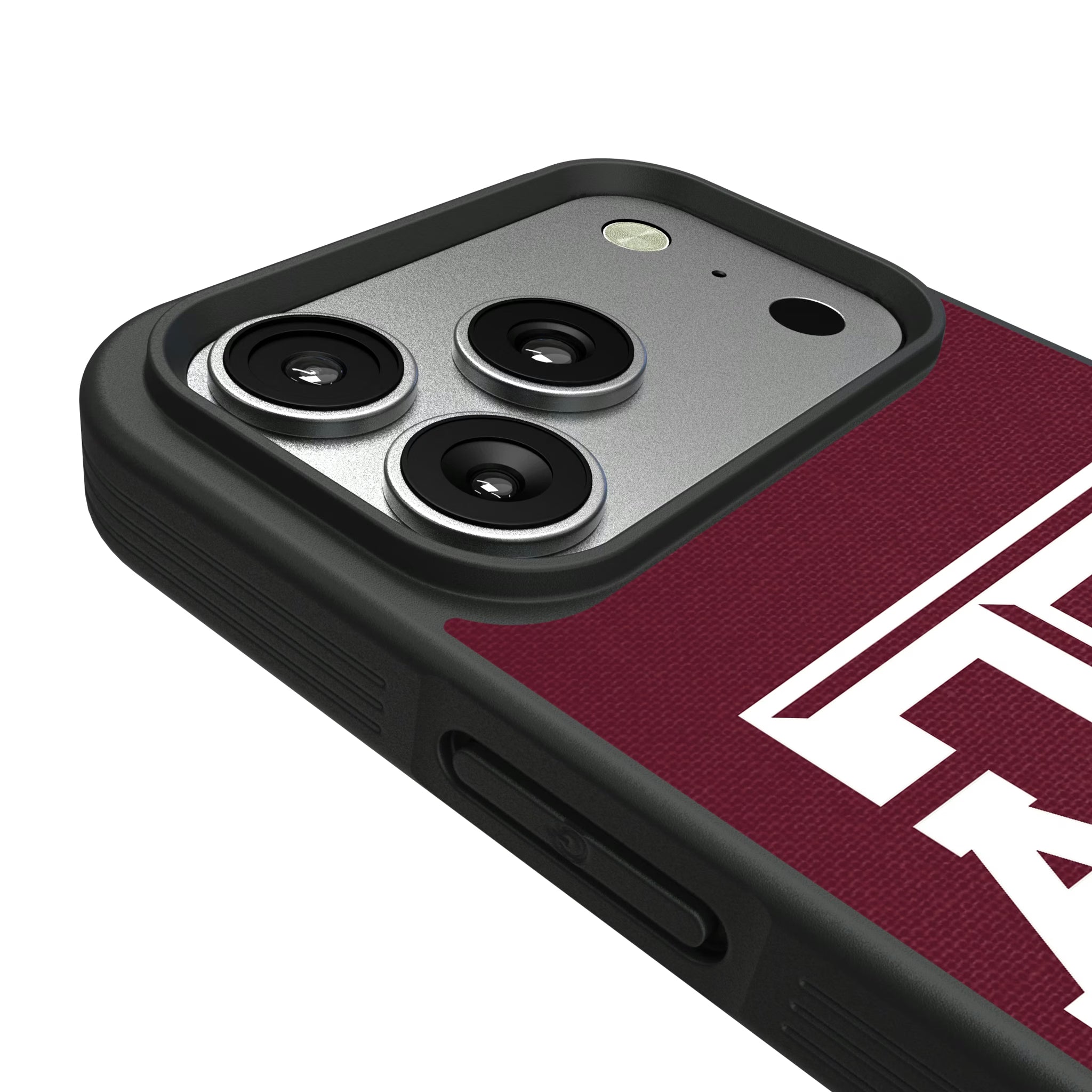 Texas A&M University Aggies Personalized Stripe iPhone Bump Phone Case for Apple iPhone - Detail#Device_iPhone 17 Pro