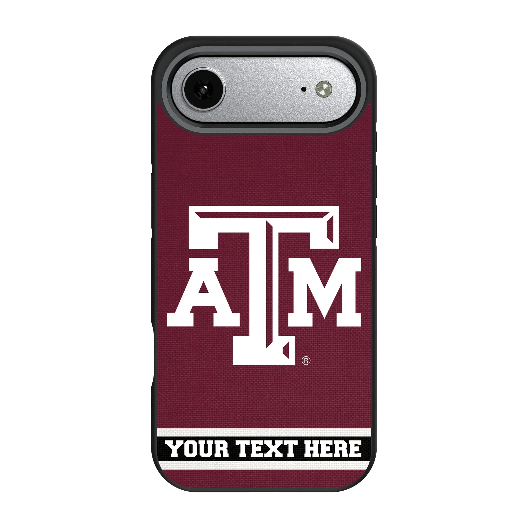 Texas A&M University Aggies Personalized Stripe iPhone Bump Phone Case for Apple iPhone#Device_iPhone Air