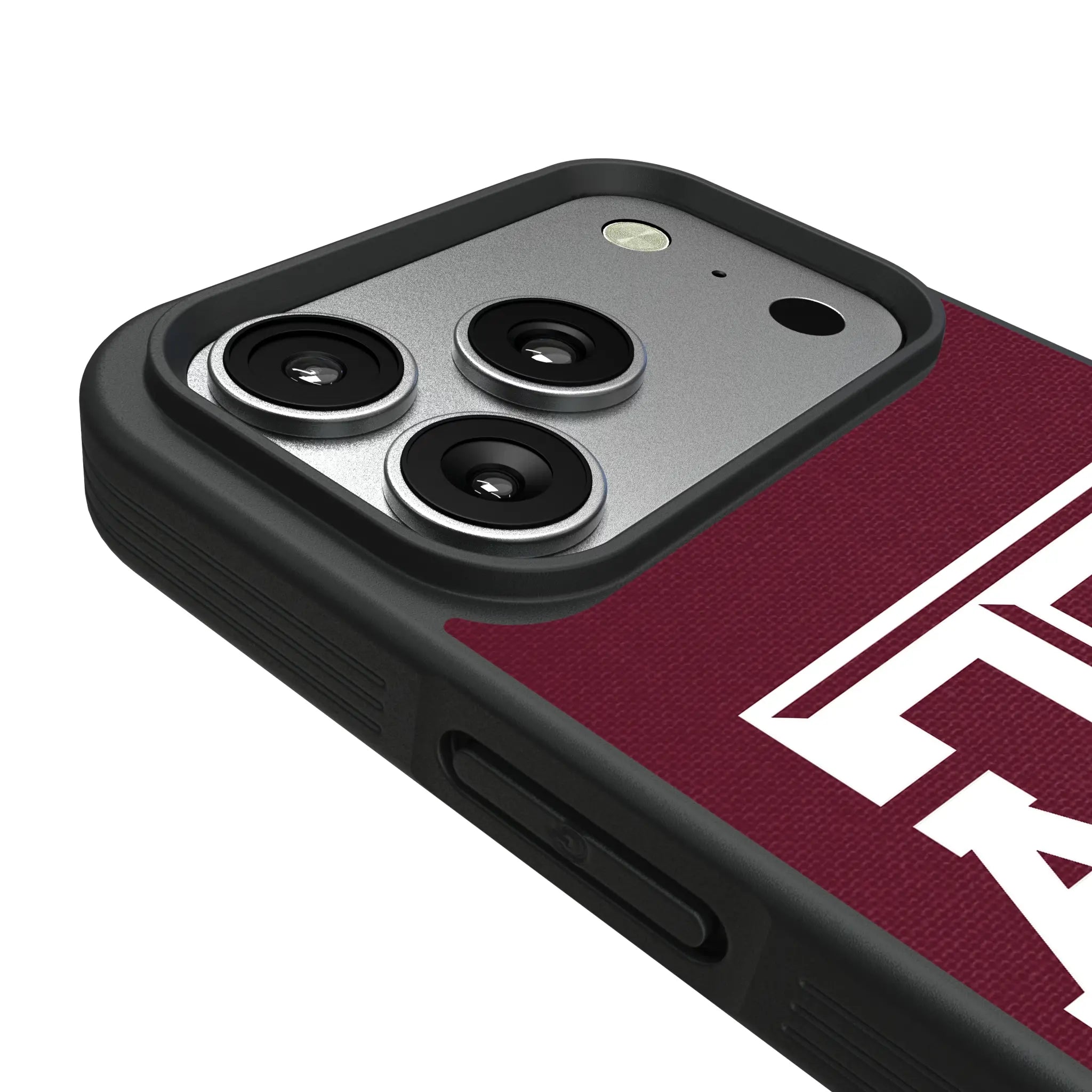 Texas A&M University Aggies Personalized Stripe iPhone Bump Phone Case for Apple iPhone - Detail#Device_iPhone 17 Pro