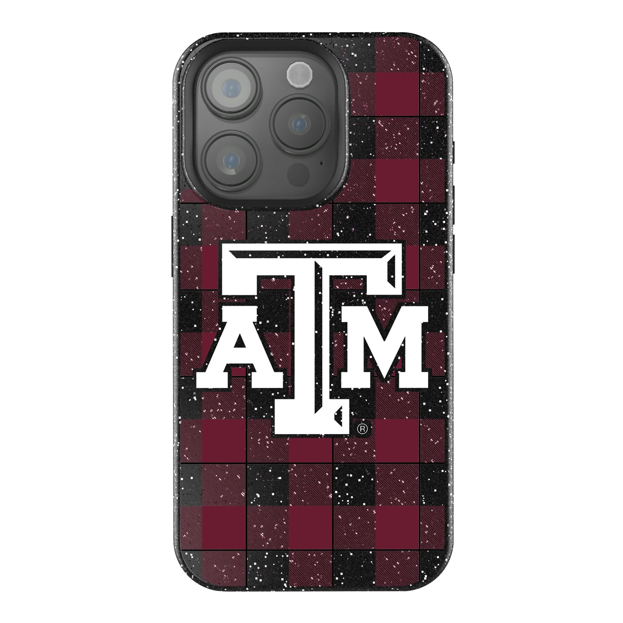 Texas A&M University Aggies Plaid iPhone Bling Phone Case for Apple iPhone