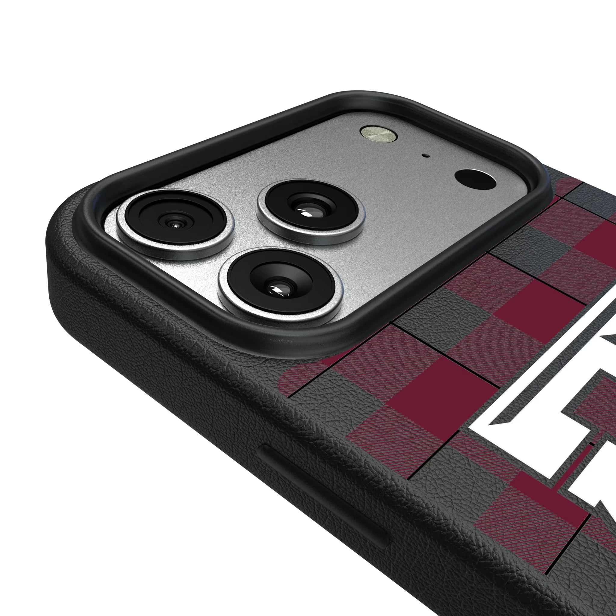 Texas A&M University Aggies Plaid iPhone MagSafe Compatible Phone Case for Apple iPhone - Detail#Device_iPhone 17 Pro Max