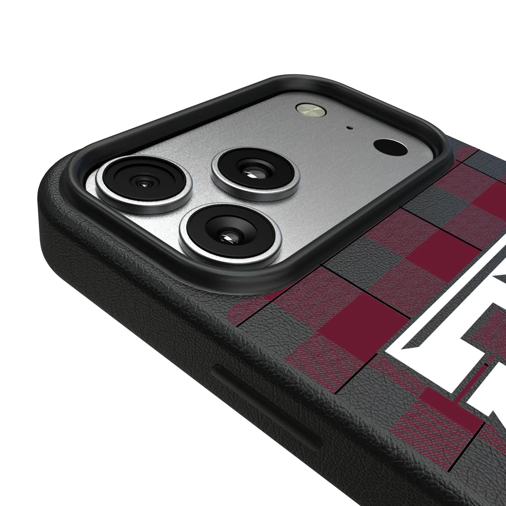 Texas A&M University Aggies Plaid iPhone MagSafe Compatible Phone Case for Apple iPhone - Detail#Device_iPhone 17 Pro Max