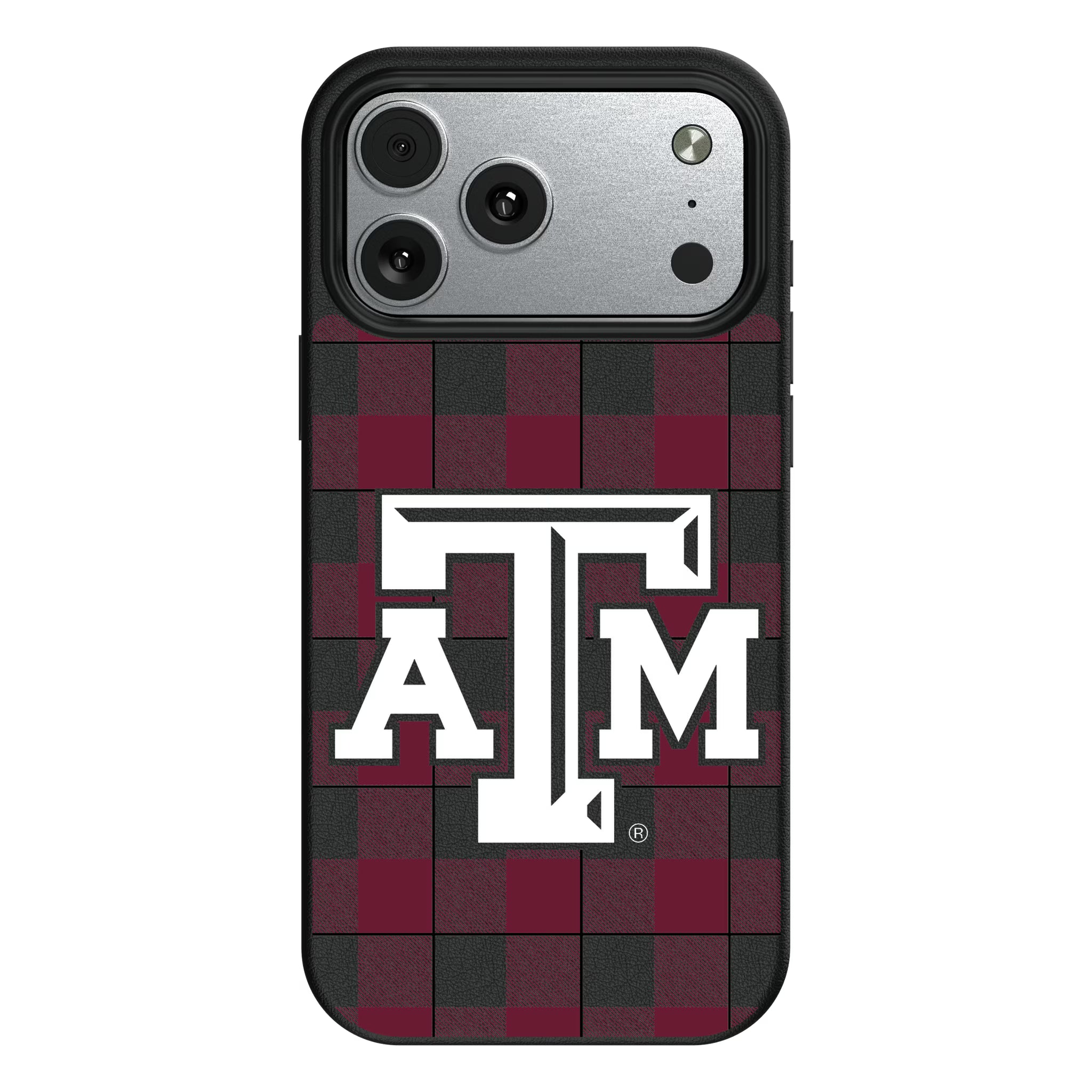 Texas A&M University Aggies Plaid iPhone MagSafe Compatible Phone Case for Apple iPhone#Device_iPhone 17 Pro Max