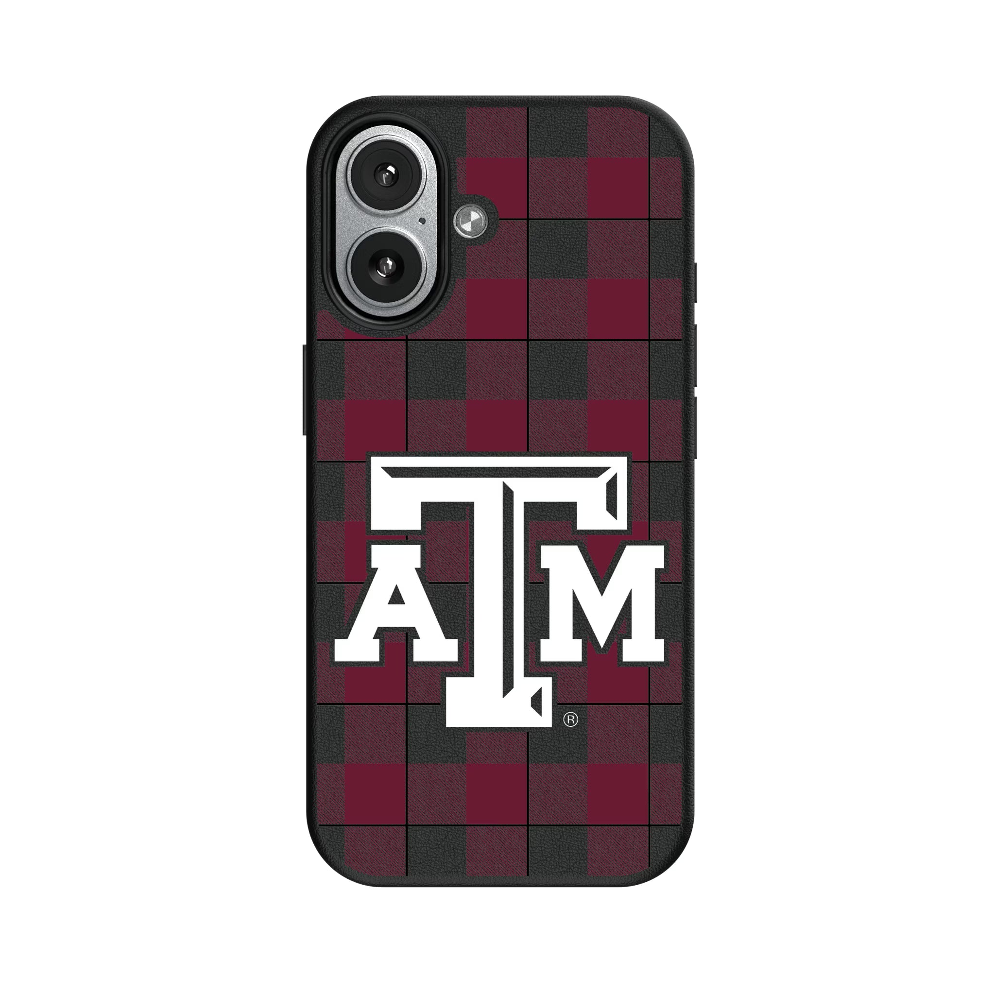Texas A&M University Aggies Plaid iPhone MagSafe Compatible Phone Case for Apple iPhone#Device_iPhone 17