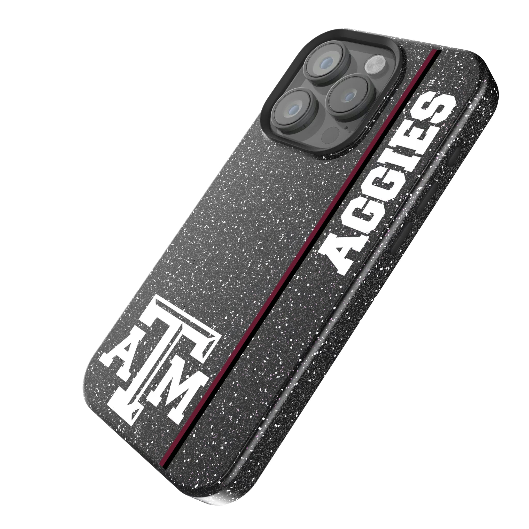 Texas A&M University Aggies Sidebar iPhone Bling Phone Case for Apple iPhone - Isometric View