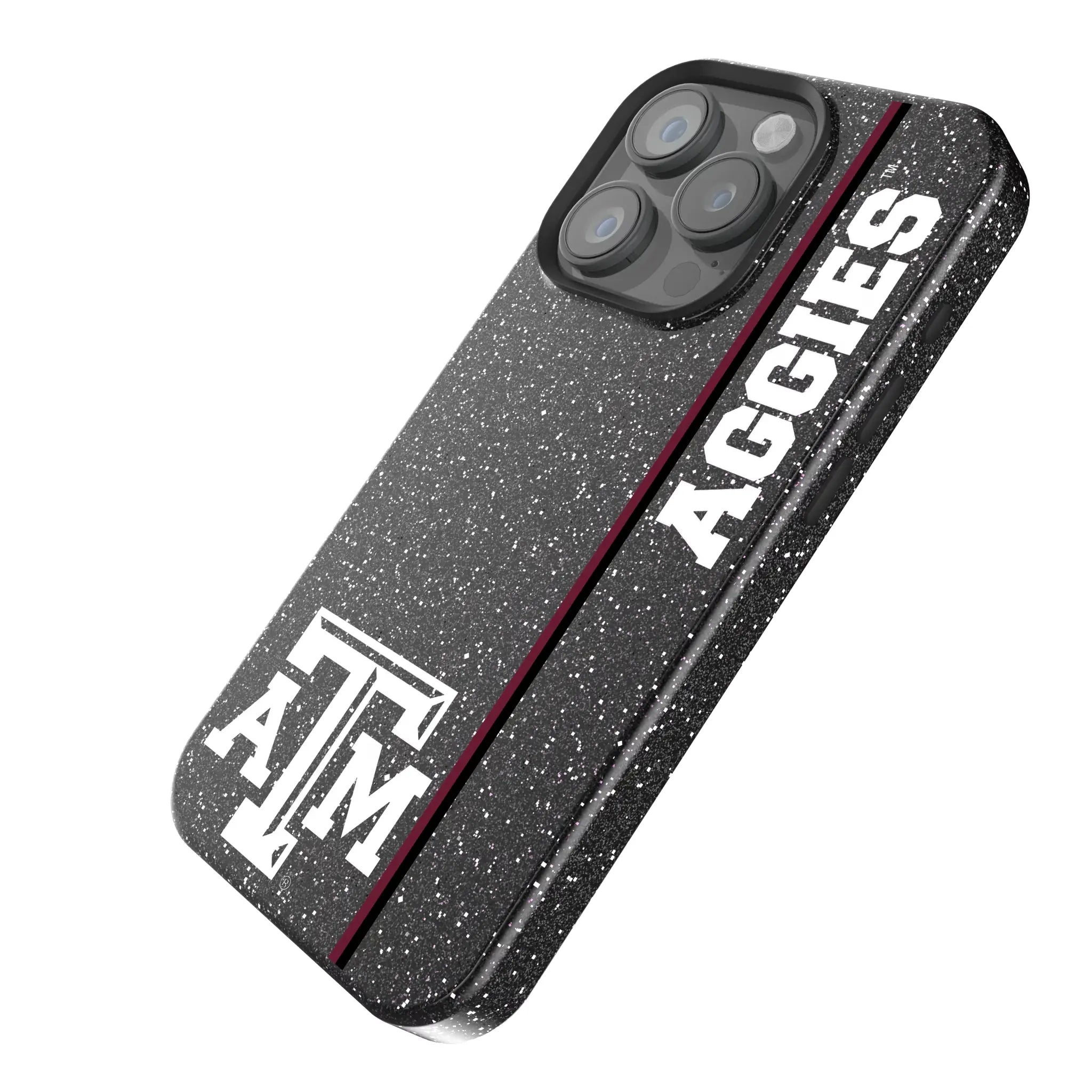 Texas A&M University Aggies Sidebar iPhone Bling Phone Case for Apple iPhone - Isometric View