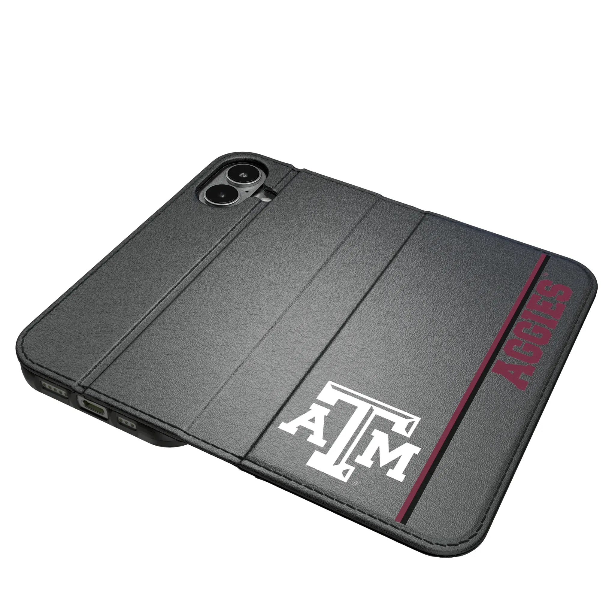 Texas A&M University Aggies Sidebar iPhone Folio Phone Case for Apple iPhone#Device_iPhone 17