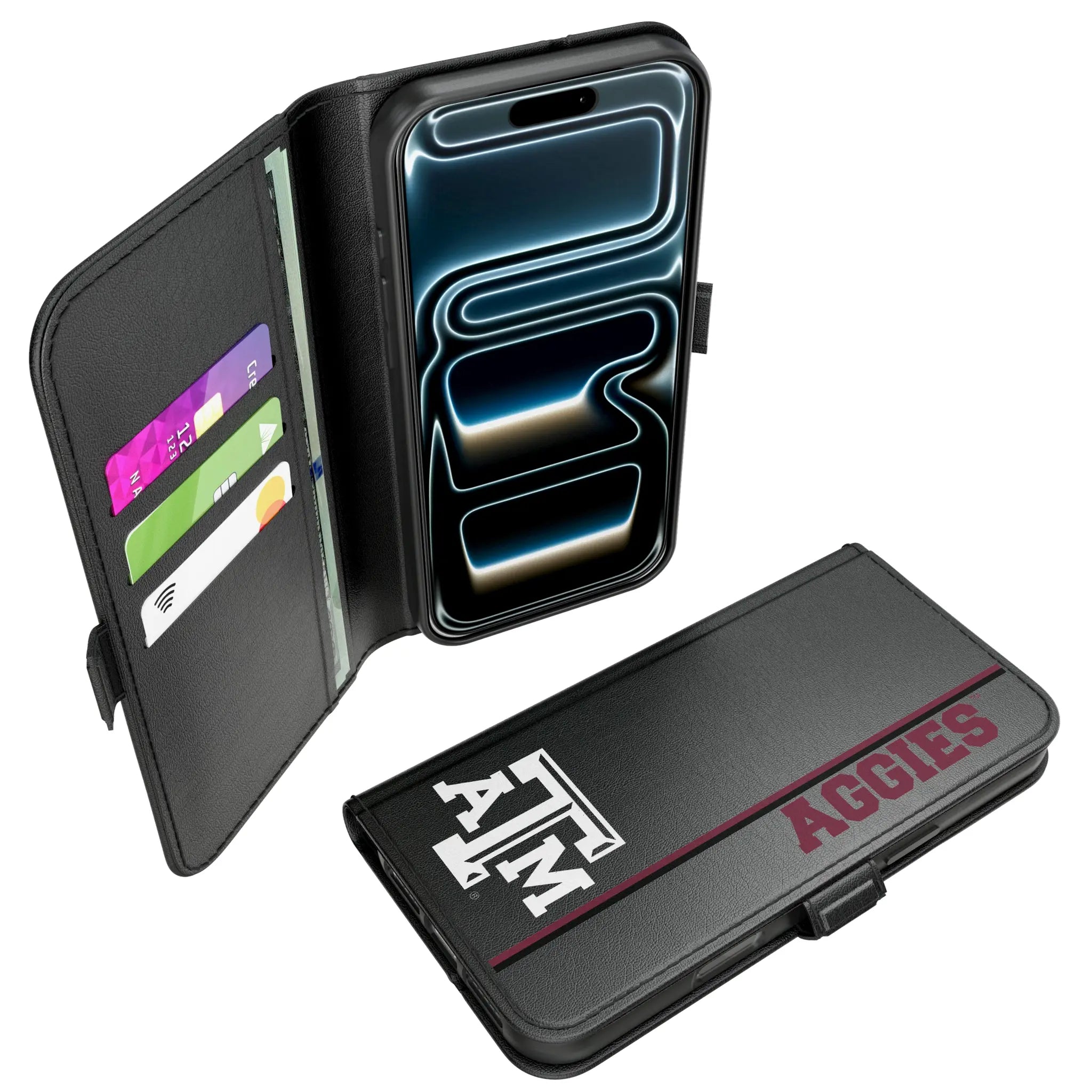 Texas A&M University Aggies Sidebar iPhone Folio Phone Case for Apple iPhone#Device_iPhone 17 Pro Max