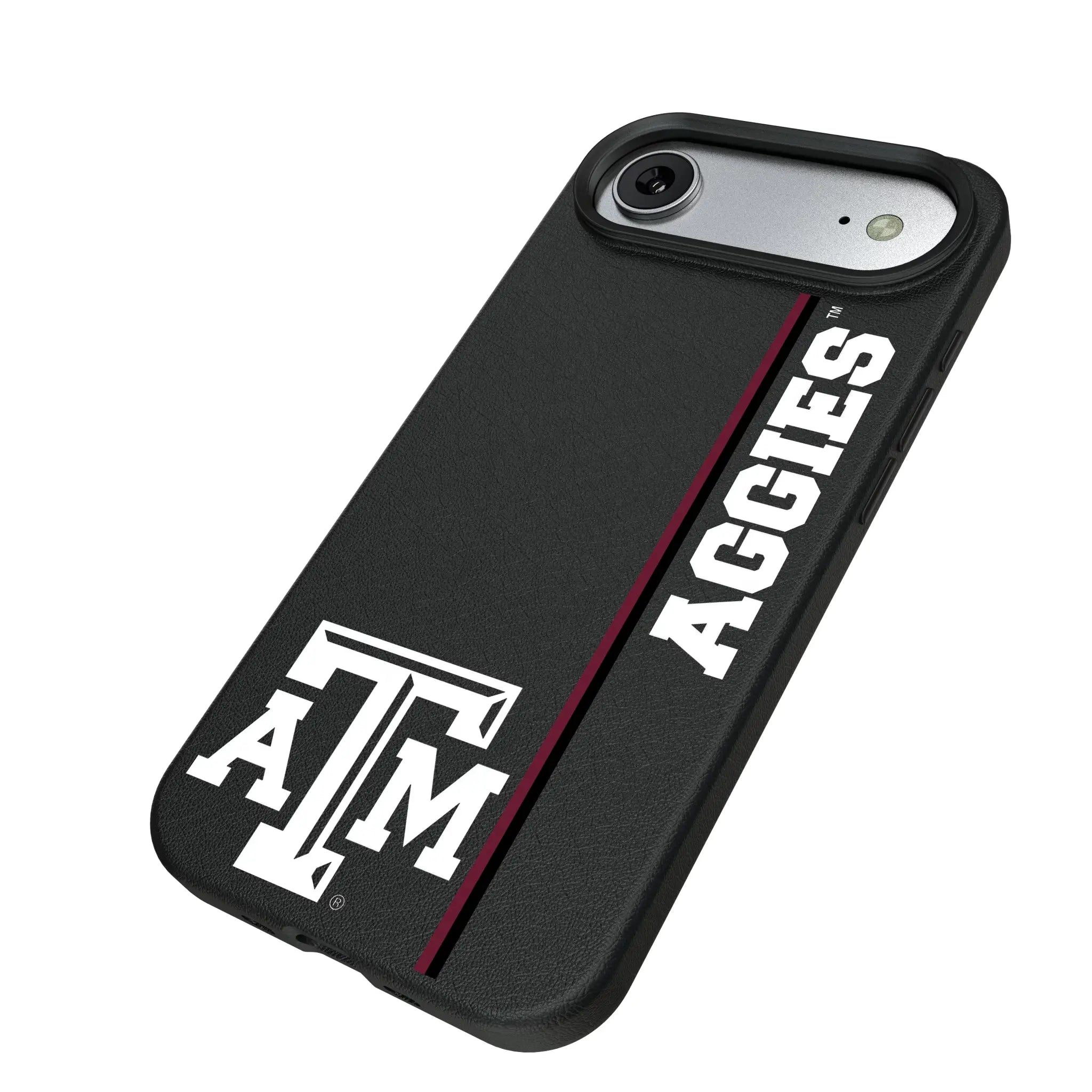 Texas A&M University Aggies Sidebar iPhone MagSafe Compatible Phone Case for Apple iPhone - Isometric View#Device_iPhone Air