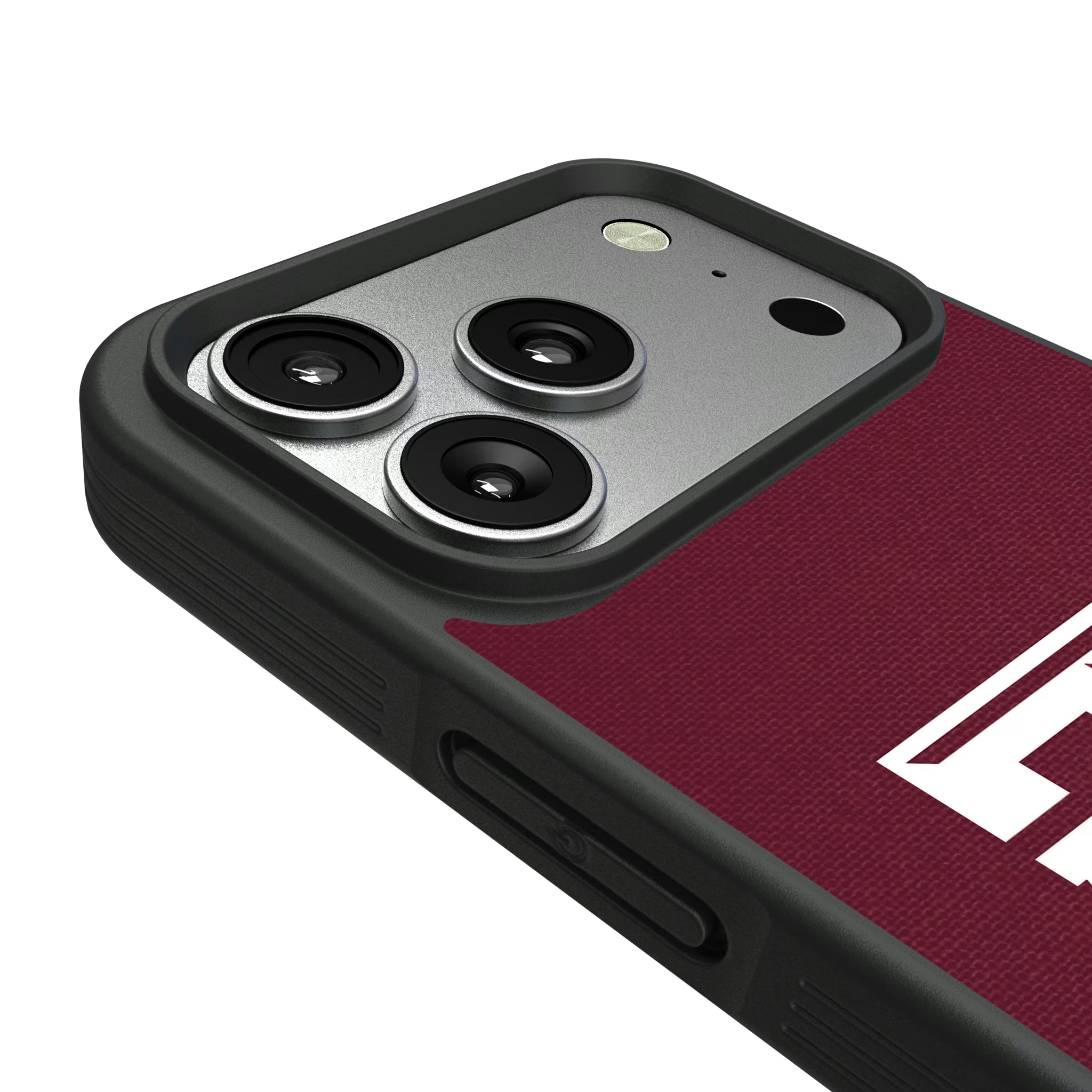 Texas A&M University Aggies Solid iPhone Bump Phone Case for Apple iPhone - Detail#Device_iPhone 17 Pro