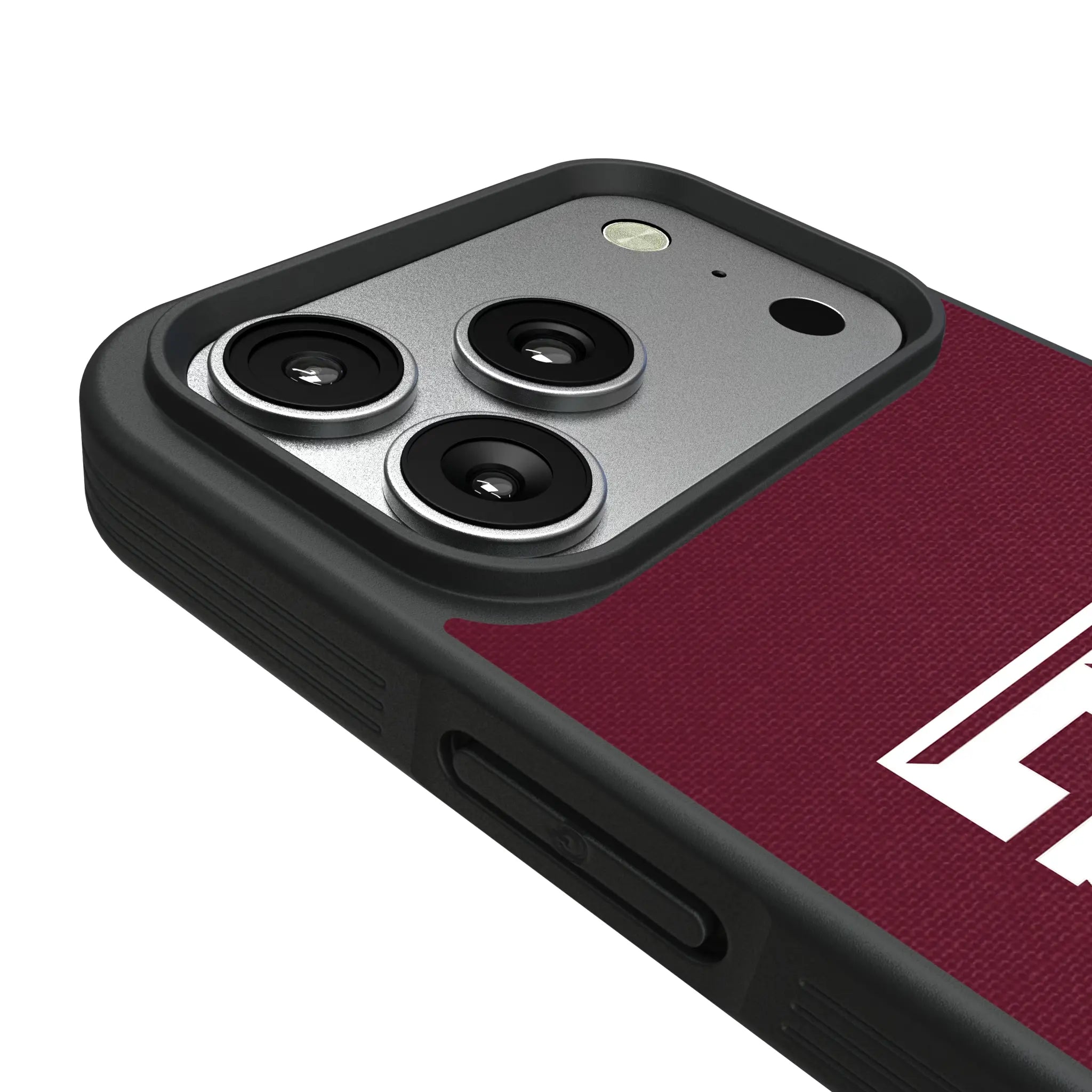 Texas A&M University Aggies Solid iPhone Bump Phone Case for Apple iPhone - Detail#Device_iPhone 17 Pro