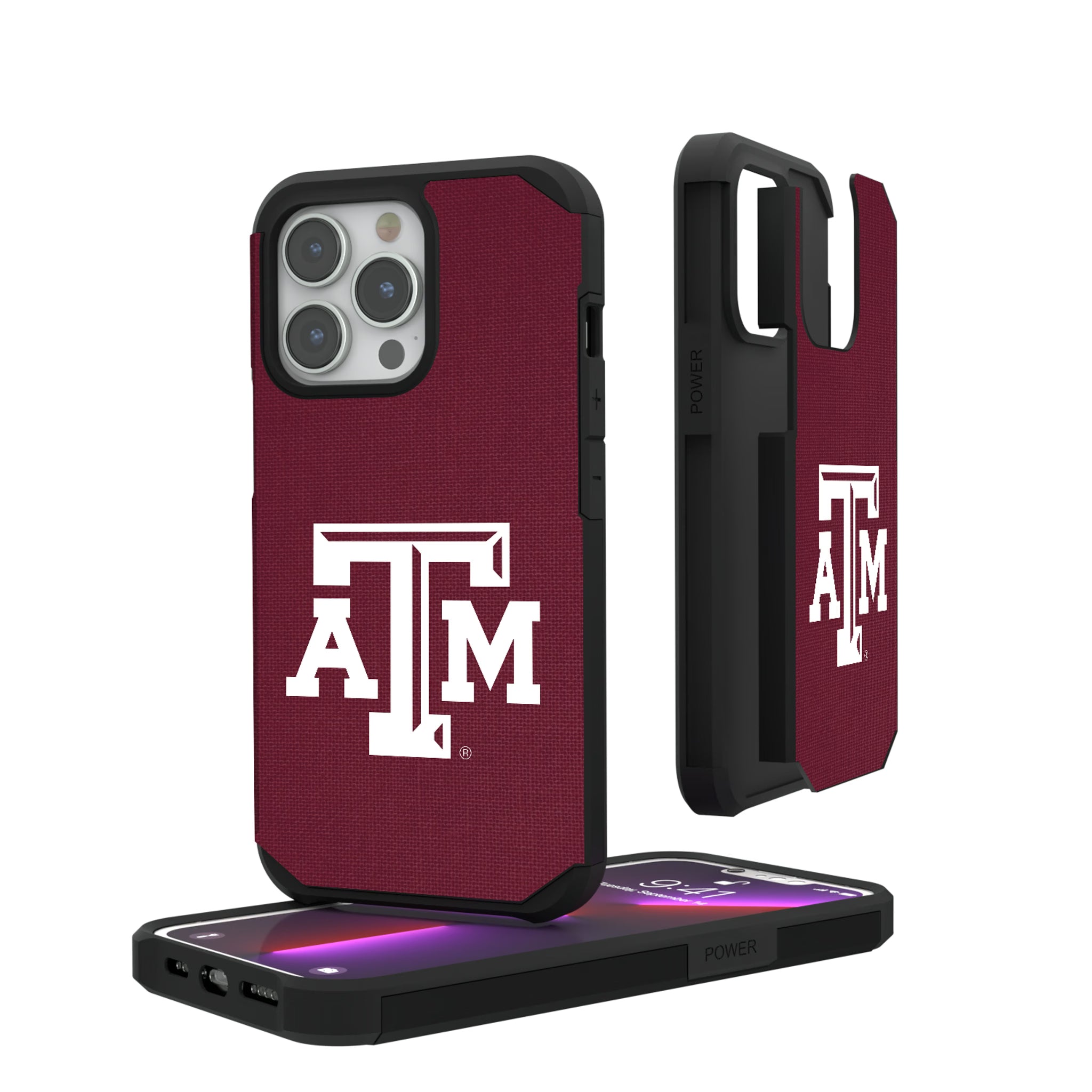 Texas A&M University Aggies Solid iPhone Rugged Phone Case for Apple iPhone