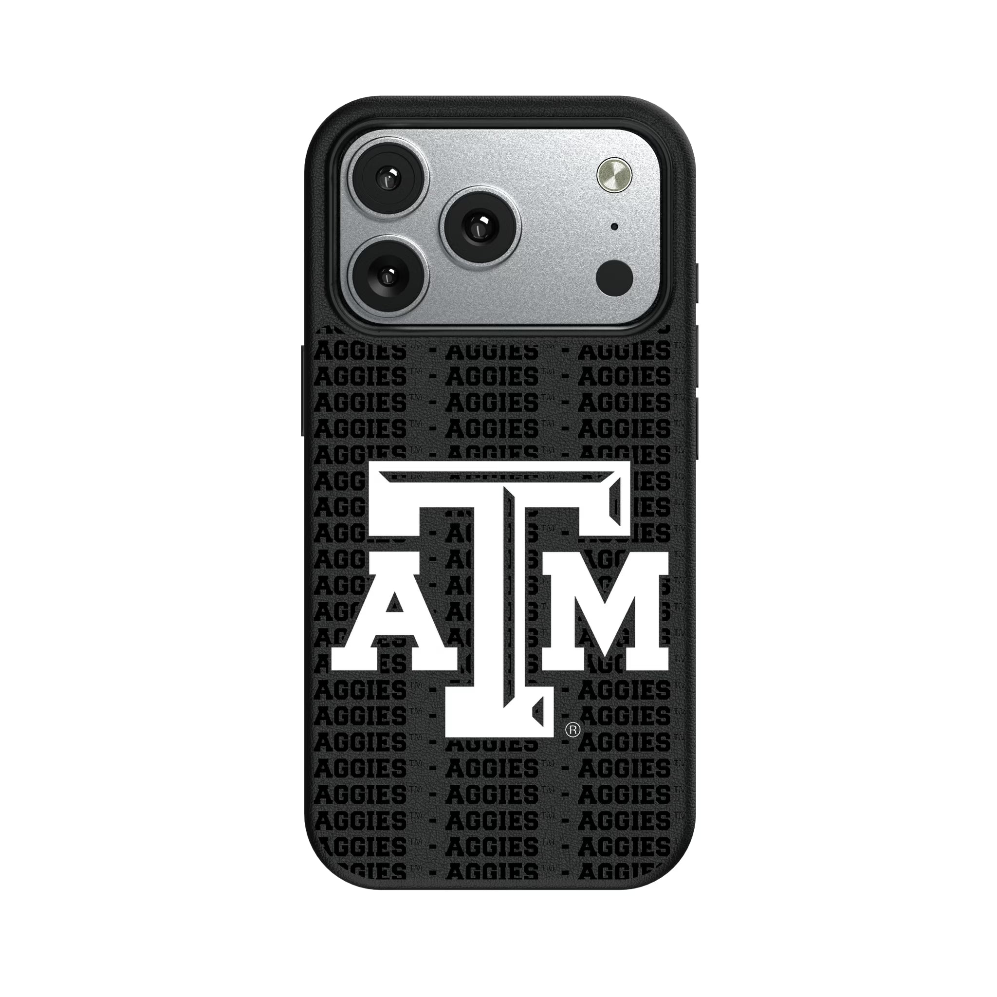Texas A&M University Aggies Text Backdrop iPhone MagSafe Compatible Phone Case for Apple iPhone#Device_iPhone 17 Pro