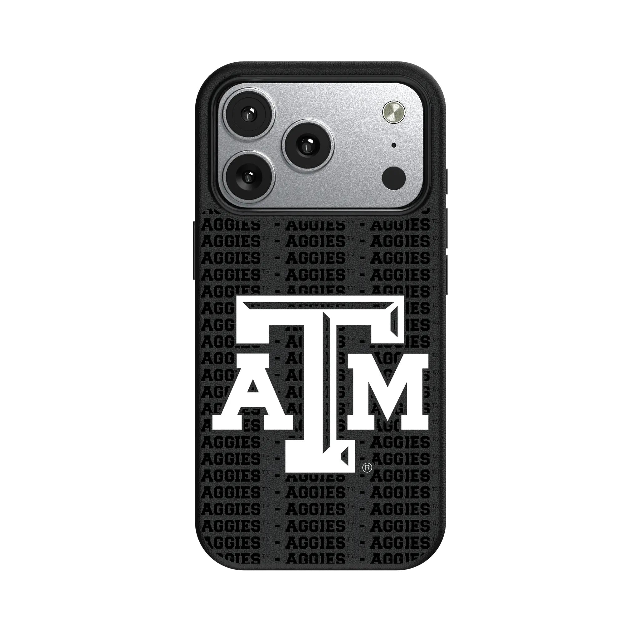 Texas A&M University Aggies Text Backdrop iPhone MagSafe Compatible Phone Case for Apple iPhone#Device_iPhone 17 Pro