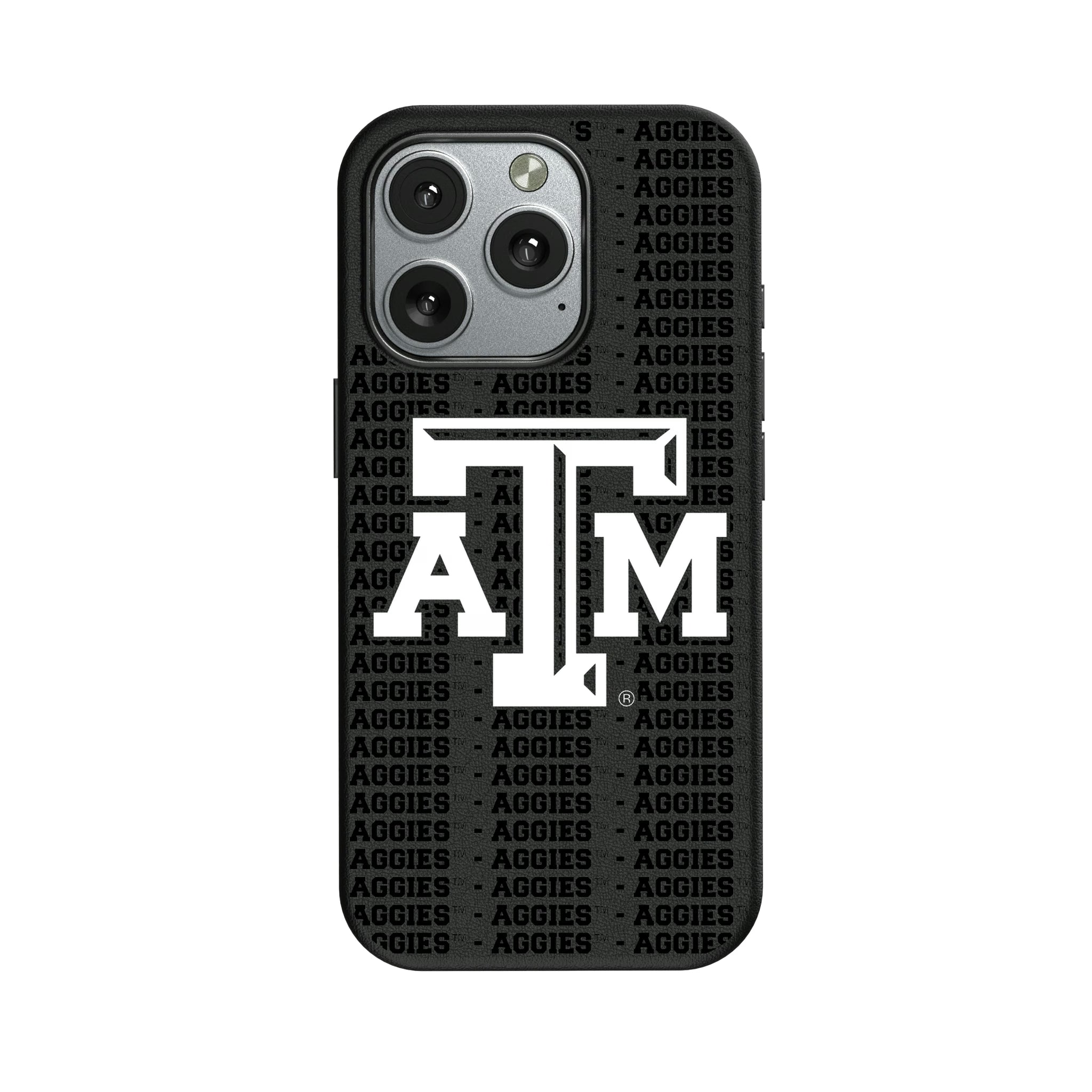 Texas A&M University Aggies Text Backdrop iPhone MagSafe Compatible Phone Case for Apple iPhone