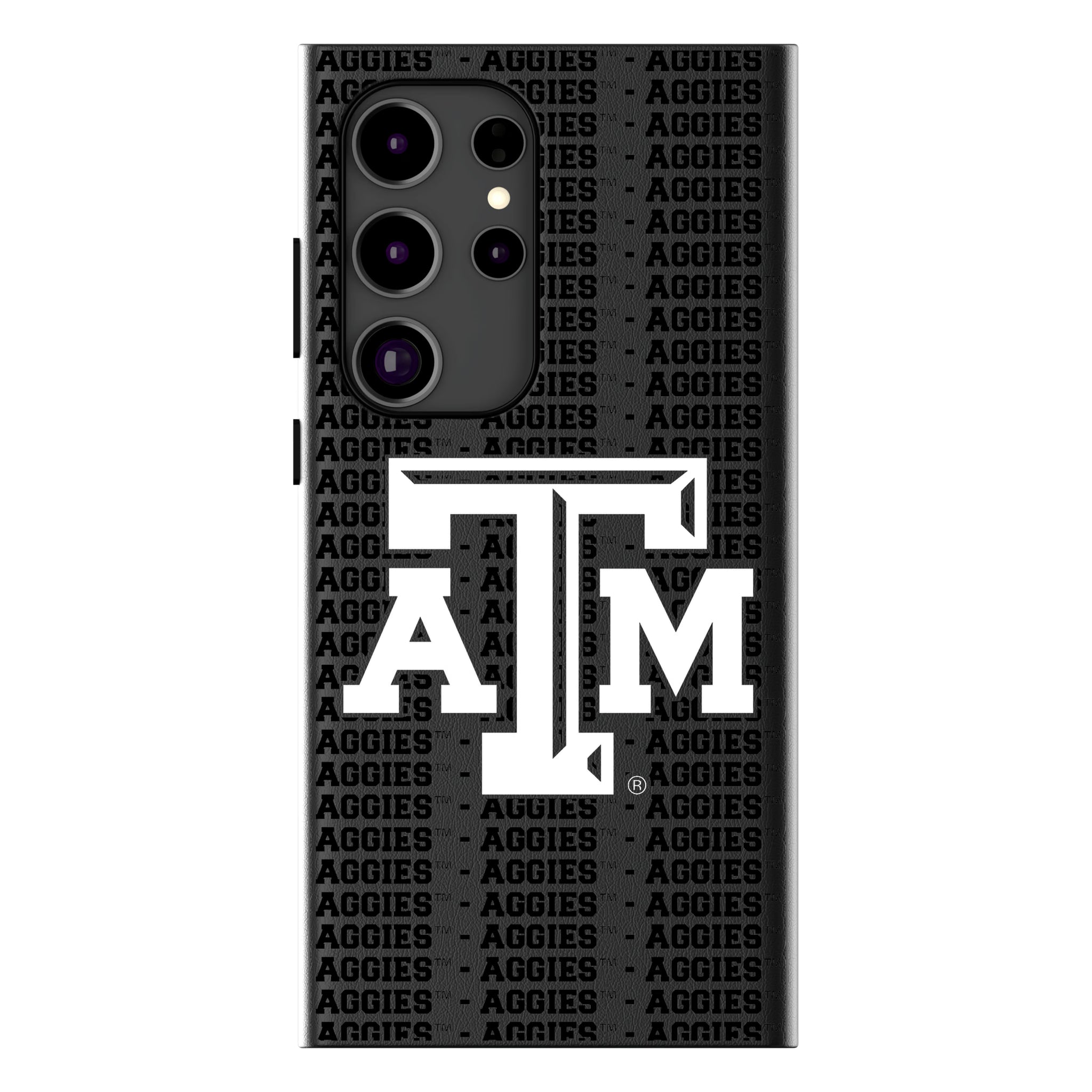 Texas A&M University Aggies Text Backdrop Galaxy MagSafe Compatible Phone Case for Samsung Galaxy