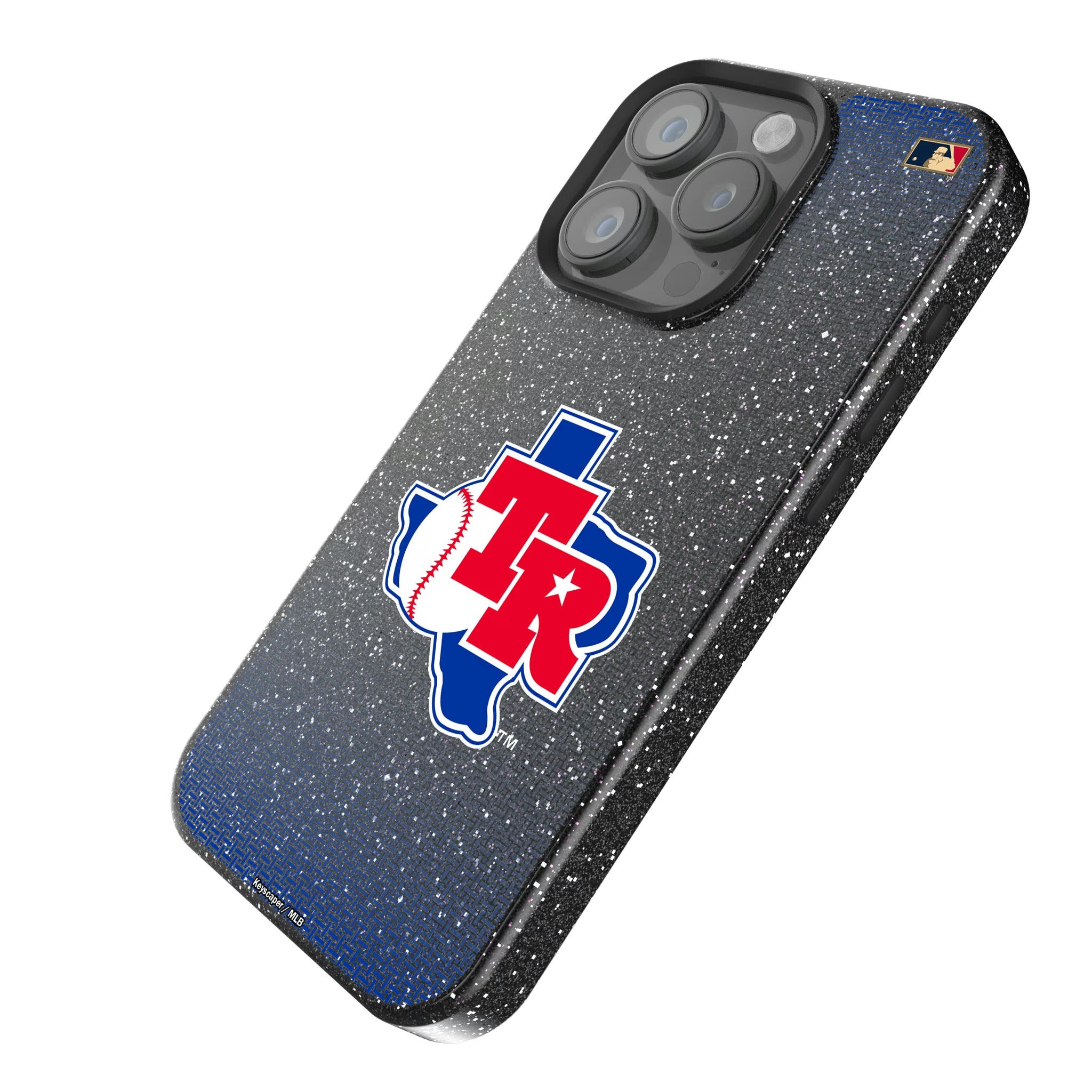 Texas Rangers 1981-1983 - Cooperstown Collection Linen iPhone Bling Phone Case for Apple iPhone - Isometric View