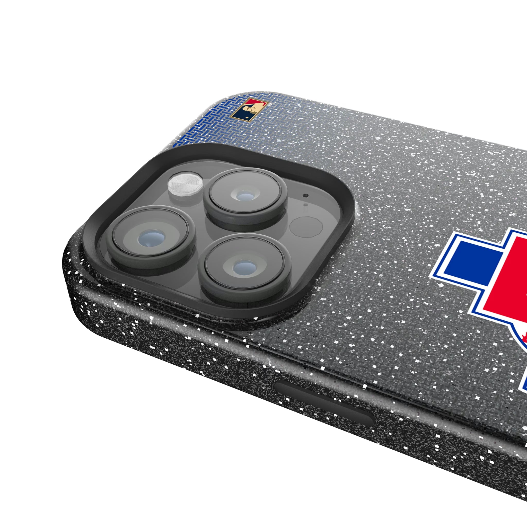Texas Rangers 1981-1983 - Cooperstown Collection Linen iPhone Bling Phone Case for Apple iPhone - Detail