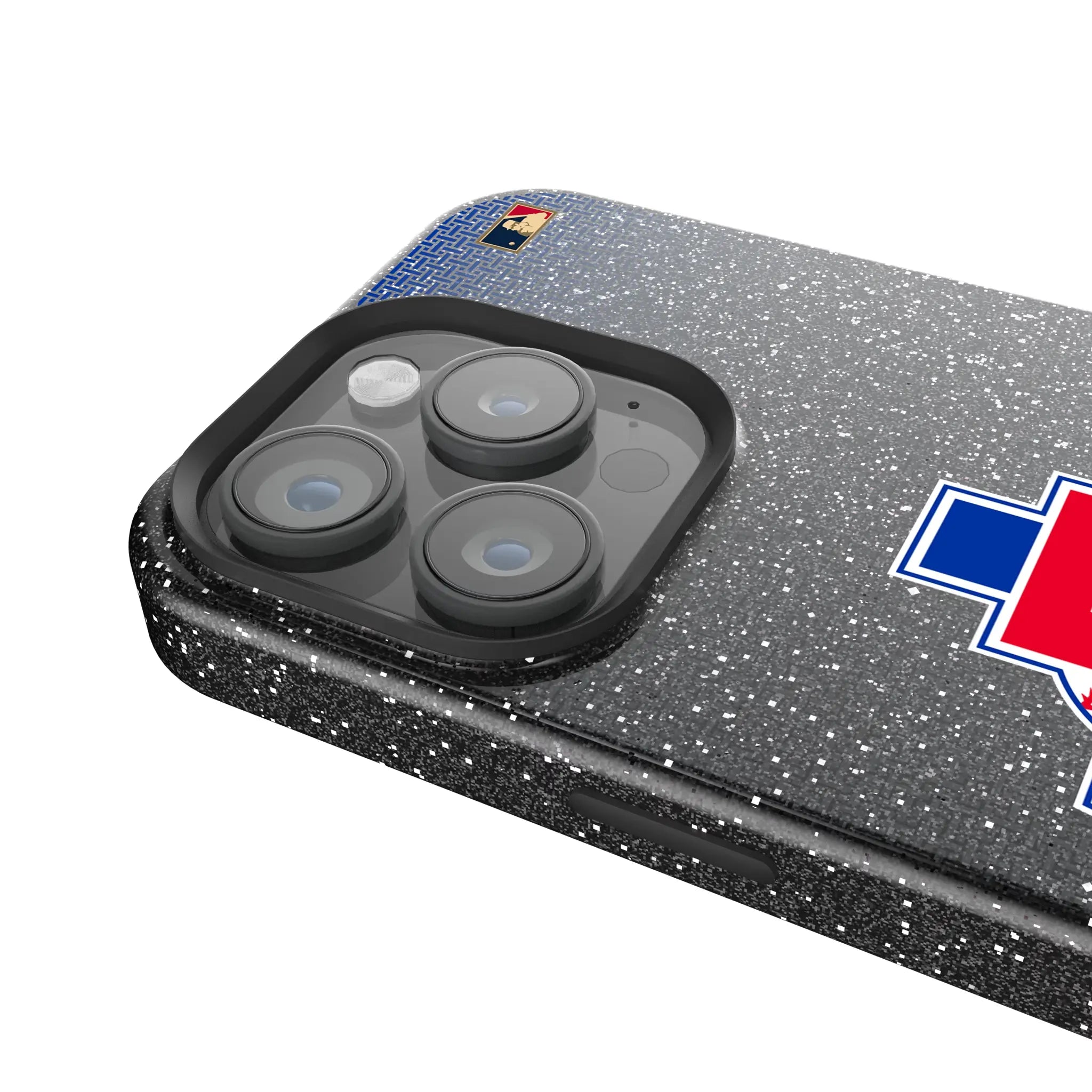 Texas Rangers 1981-1983 - Cooperstown Collection Linen iPhone Bling Phone Case for Apple iPhone - Detail