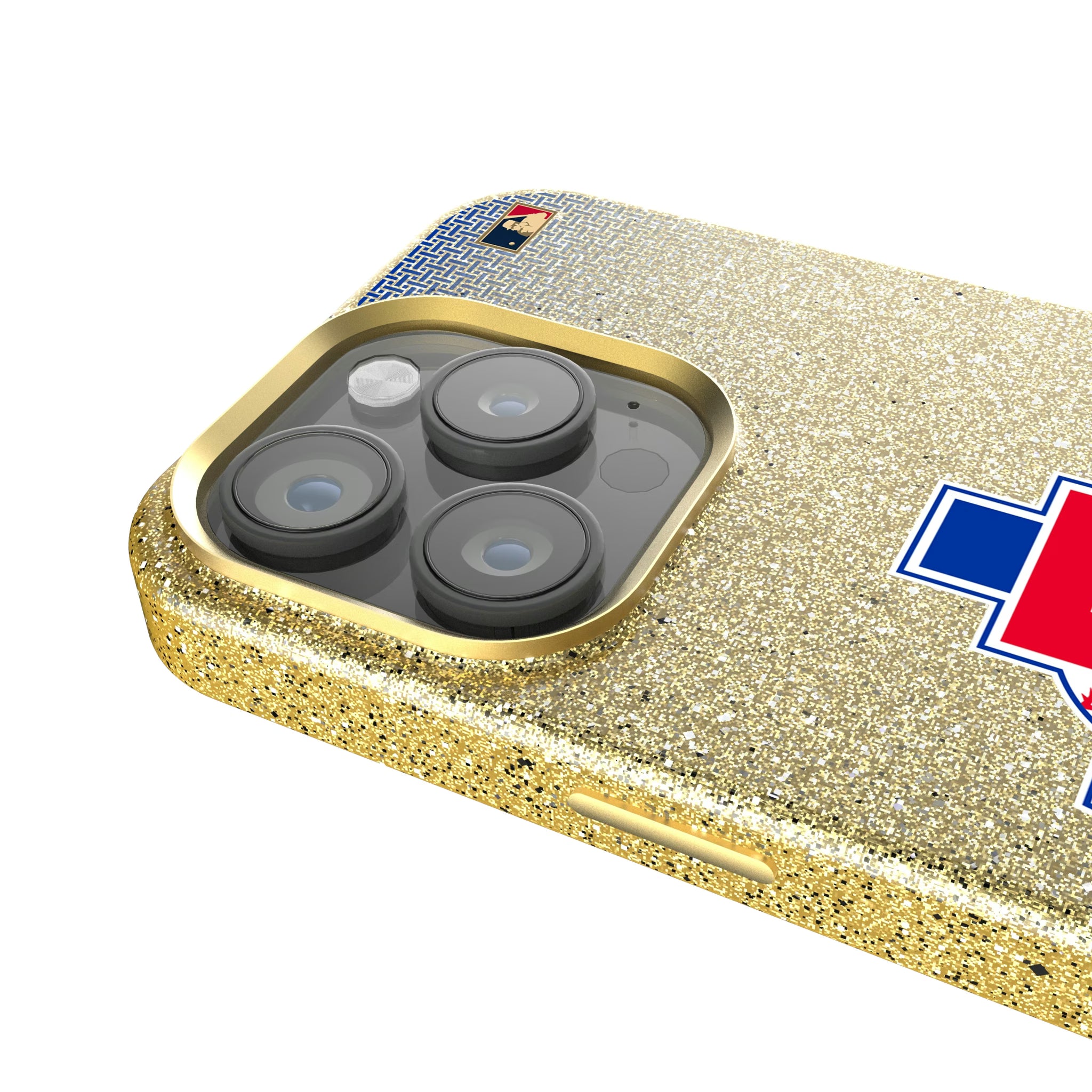 Texas Rangers 1981-1983 - Cooperstown Collection Linen iPhone Bling Phone Case for Apple iPhone - Detail