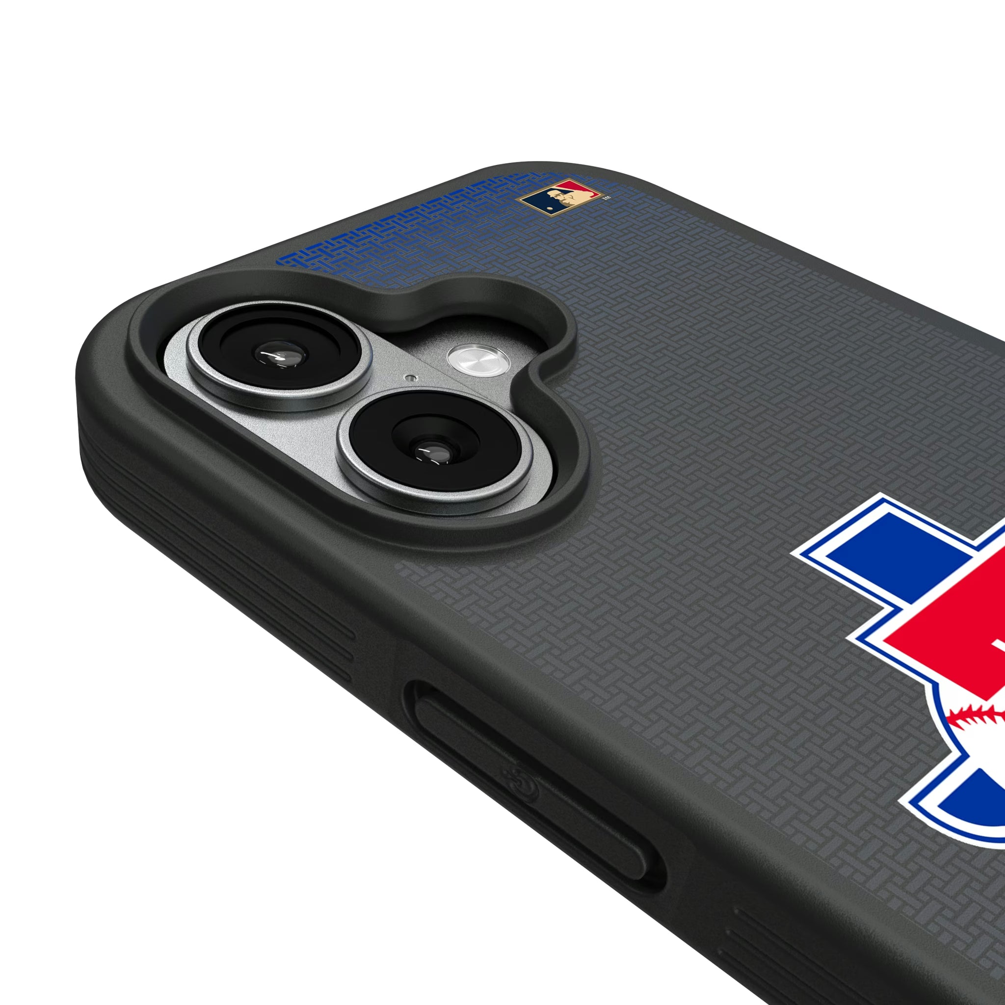 Texas Rangers 1981-1983 - Cooperstown Collection Linen iPhone Bump Phone Case for Apple iPhone - Detail#Device_iPhone 17