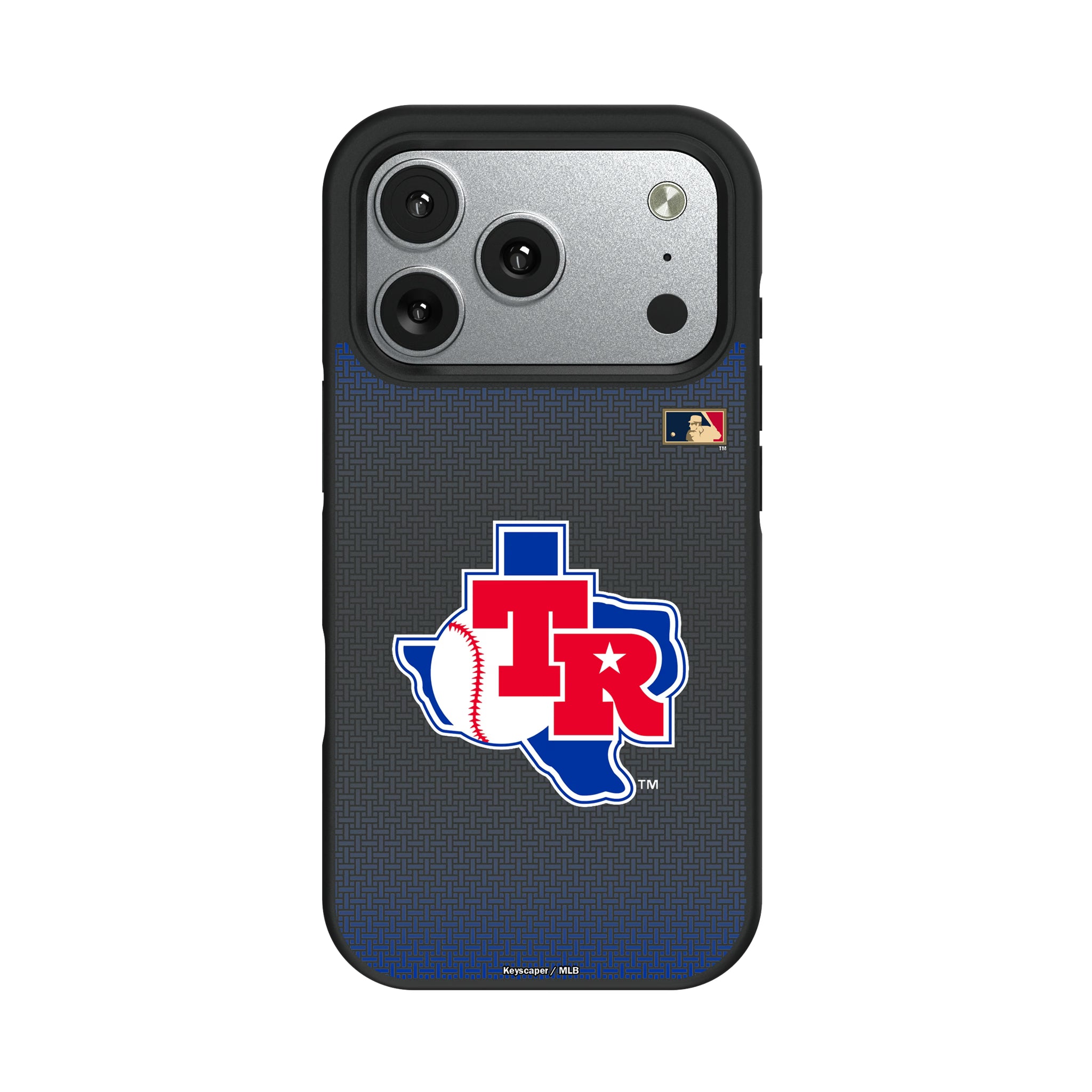 Texas Rangers 1981-1983 - Cooperstown Collection Linen iPhone Bump Phone Case for Apple iPhone#Device_iPhone 17 Pro