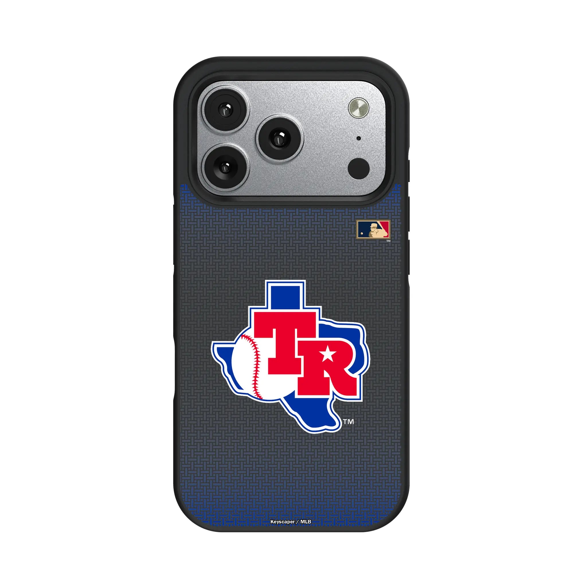 Texas Rangers 1981-1983 - Cooperstown Collection Linen iPhone Bump Phone Case for Apple iPhone#Device_iPhone 17 Pro