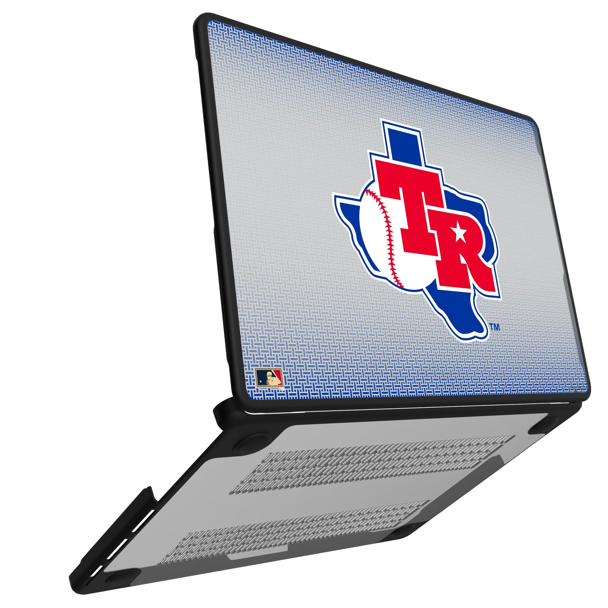 Texas Rangers 1981-1983 - Cooperstown Collection Linen MacBook Laptop Case for Apple MacBook#Device_MacBook Pro (14-inch, 2021) / MacBook Pro (14-inch, 2023) / MacBook Pro (14-inch, 2024)