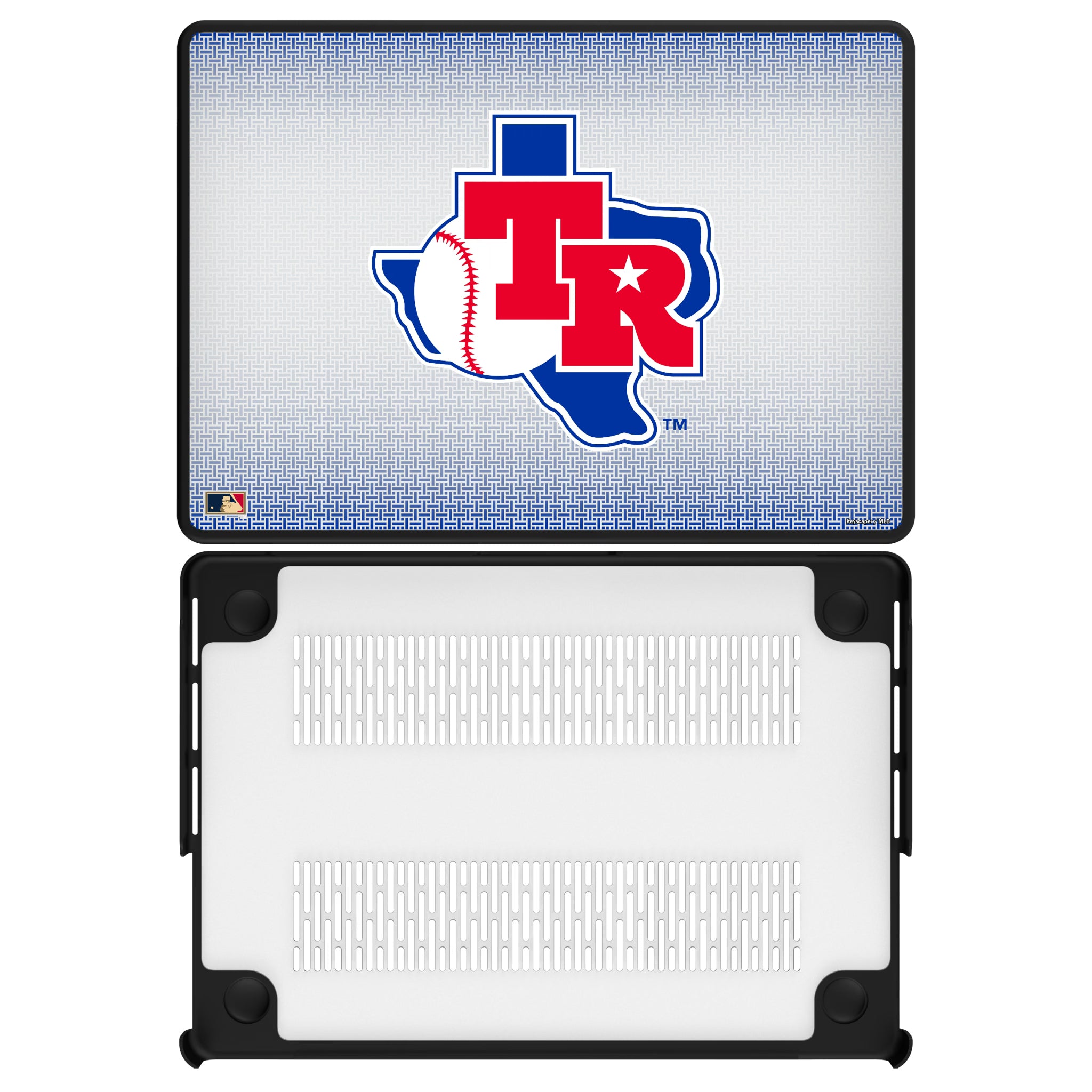 Texas Rangers 1981-1983 - Cooperstown Collection Linen MacBook Laptop Case for Apple MacBook#Device_MacBook Pro (14-inch, 2021) / MacBook Pro (14-inch, 2023) / MacBook Pro (14-inch, 2024)