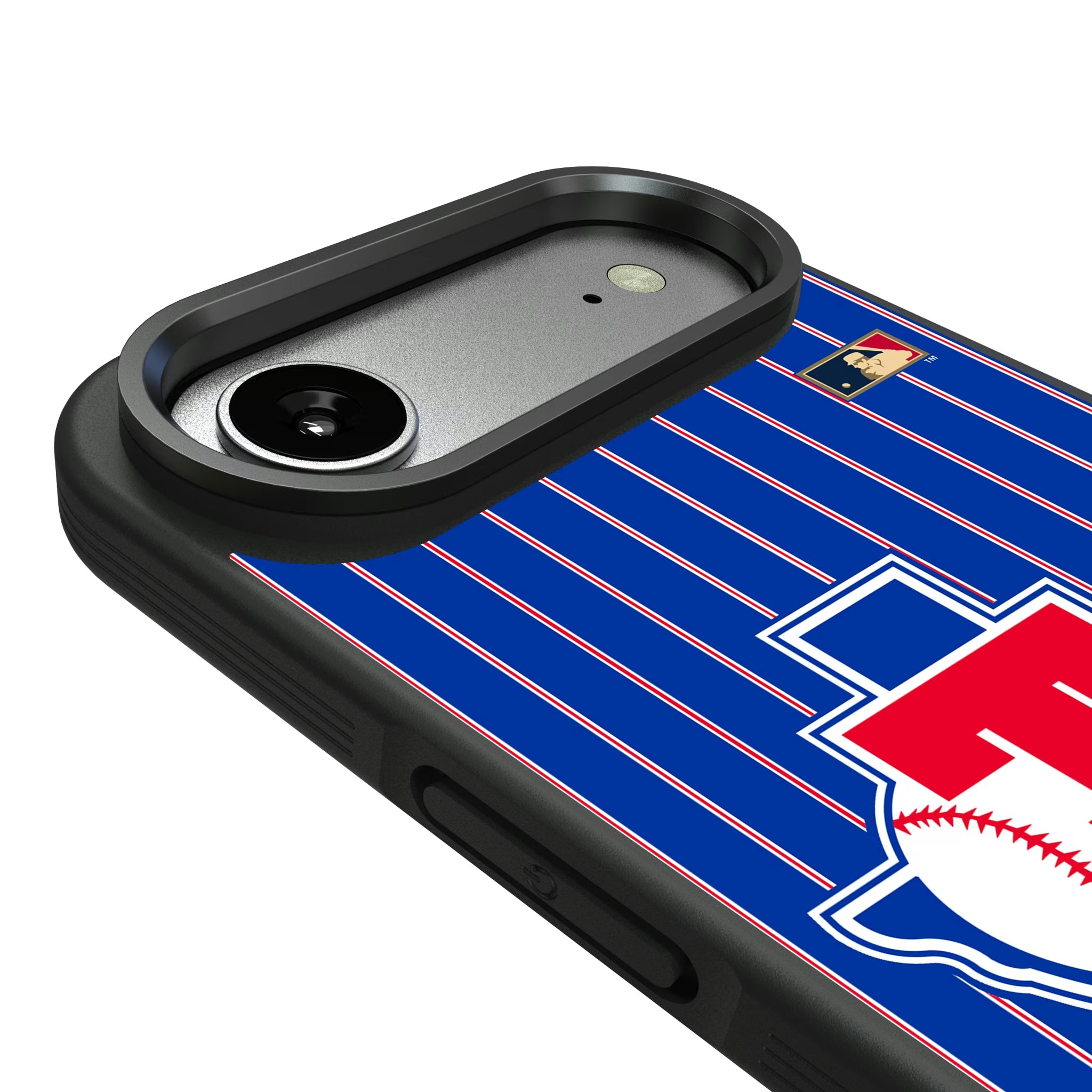 Texas Rangers 1981-1983 - Cooperstown Collection Pinstripe iPhone Bump Phone Case for Apple iPhone - Detail#Device_iPhone Air