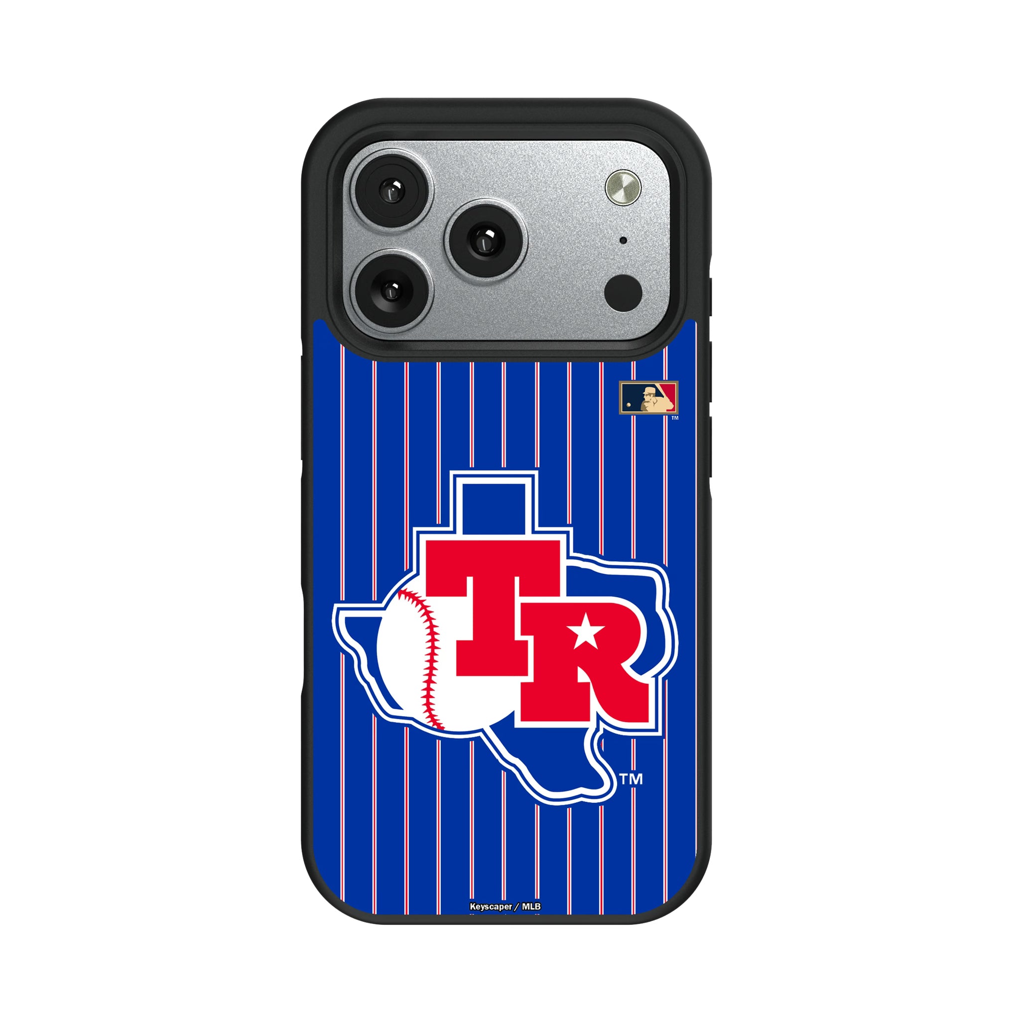 Texas Rangers 1981-1983 - Cooperstown Collection Pinstripe iPhone Bump Phone Case for Apple iPhone#Device_iPhone 17 Pro