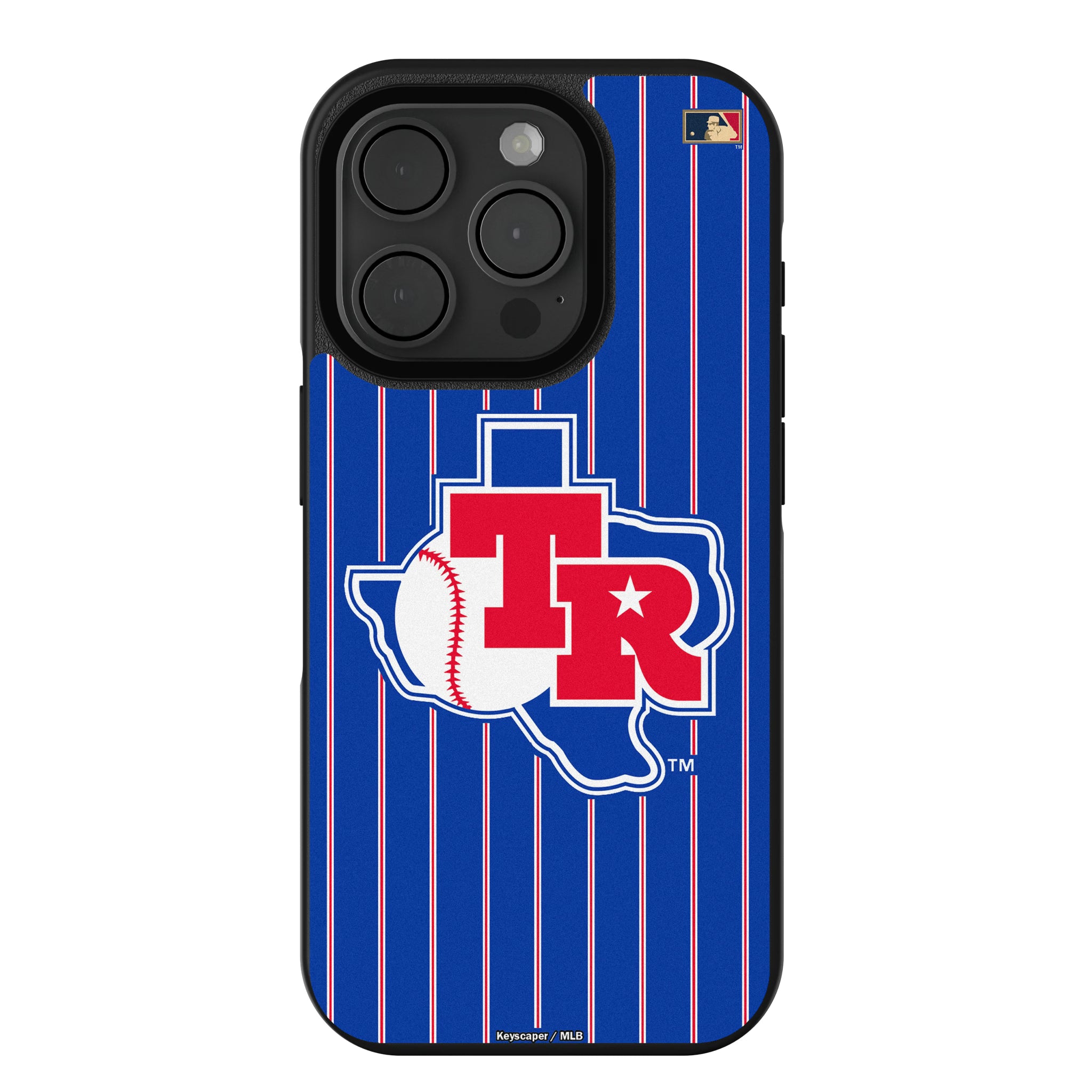 Texas Rangers 1981-1983 - Cooperstown Collection Pinstripe iPhone Bump Phone Case for Apple iPhone