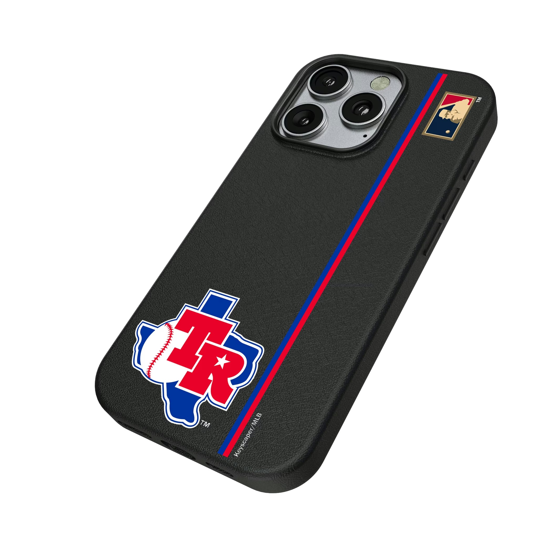 Texas Rangers 1981-1983 - Cooperstown Collection Sidebar iPhone MagSafe Compatible Phone Case for Apple iPhone - Isometric View