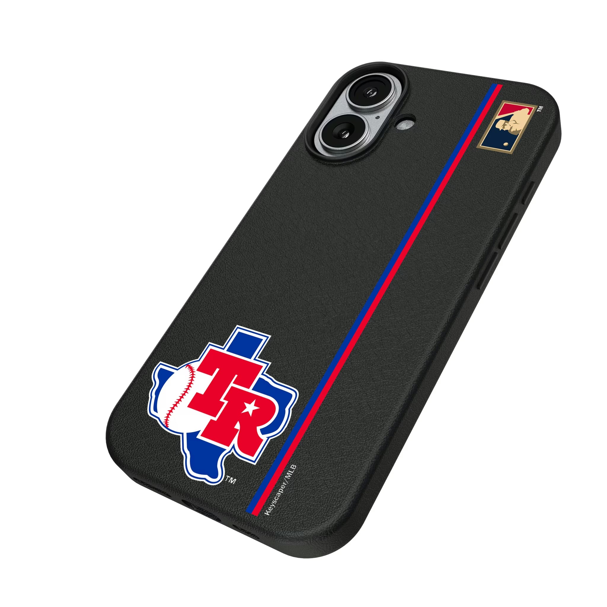 Texas Rangers 1981-1983 - Cooperstown Collection Sidebar iPhone MagSafe Compatible Phone Case for Apple iPhone - Isometric View#Device_iPhone 17