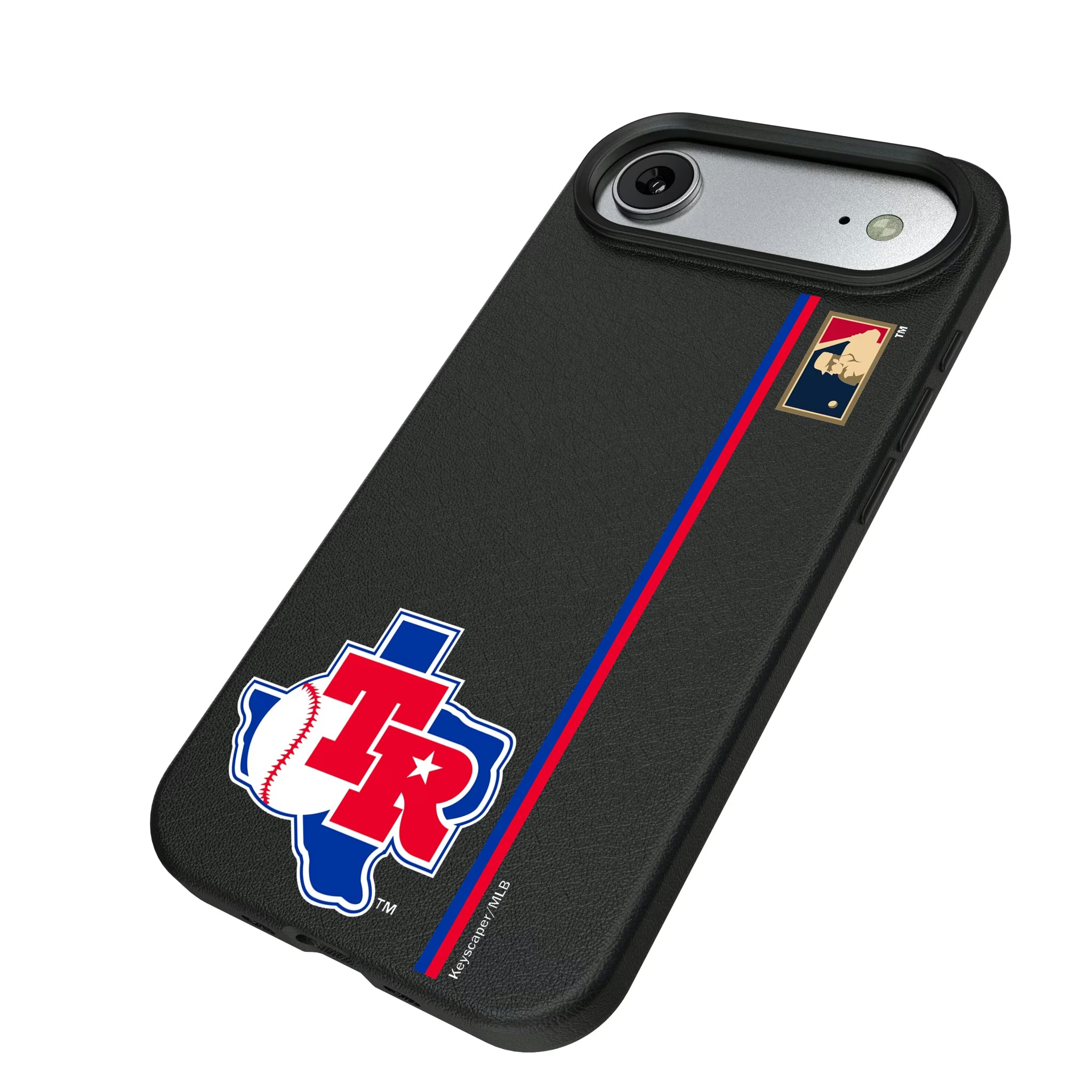 Texas Rangers 1981-1983 - Cooperstown Collection Sidebar iPhone MagSafe Compatible Phone Case for Apple iPhone - Isometric View#Device_iPhone Air