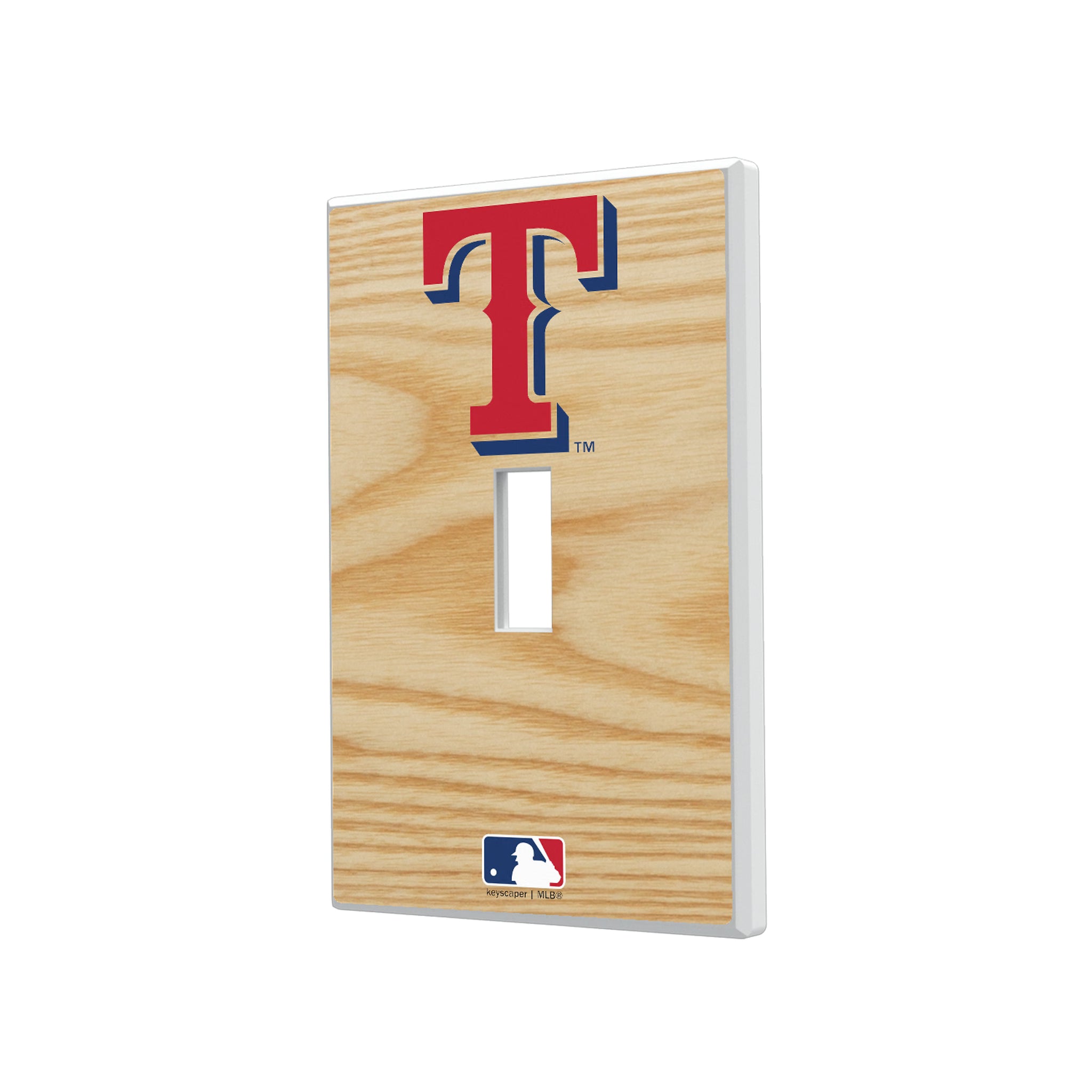 Texas Rangers Baseball Bat Hidden-Screw Light Switch Plate#Style_Single Toggle