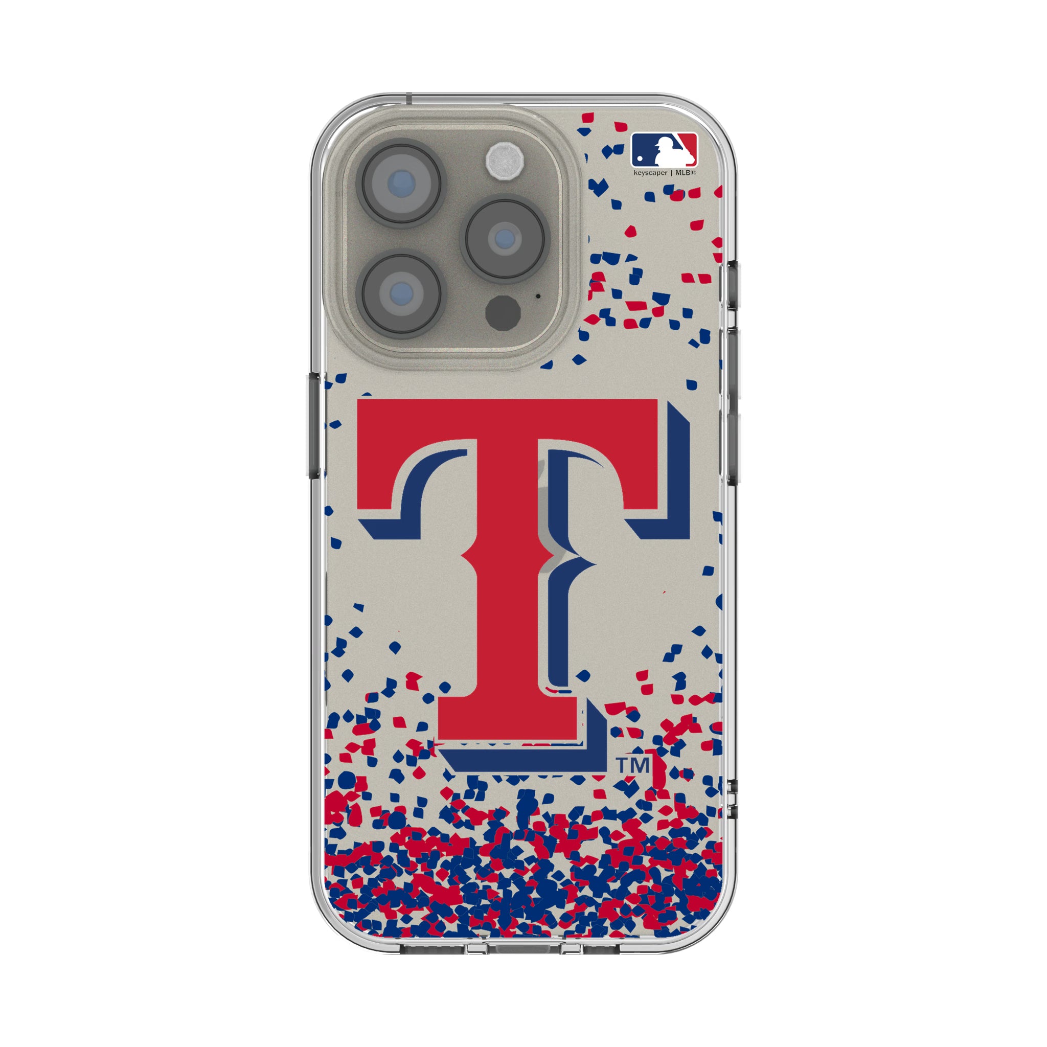 Texas Rangers Confetti iPhone Clear Phone Case for Apple iPhone