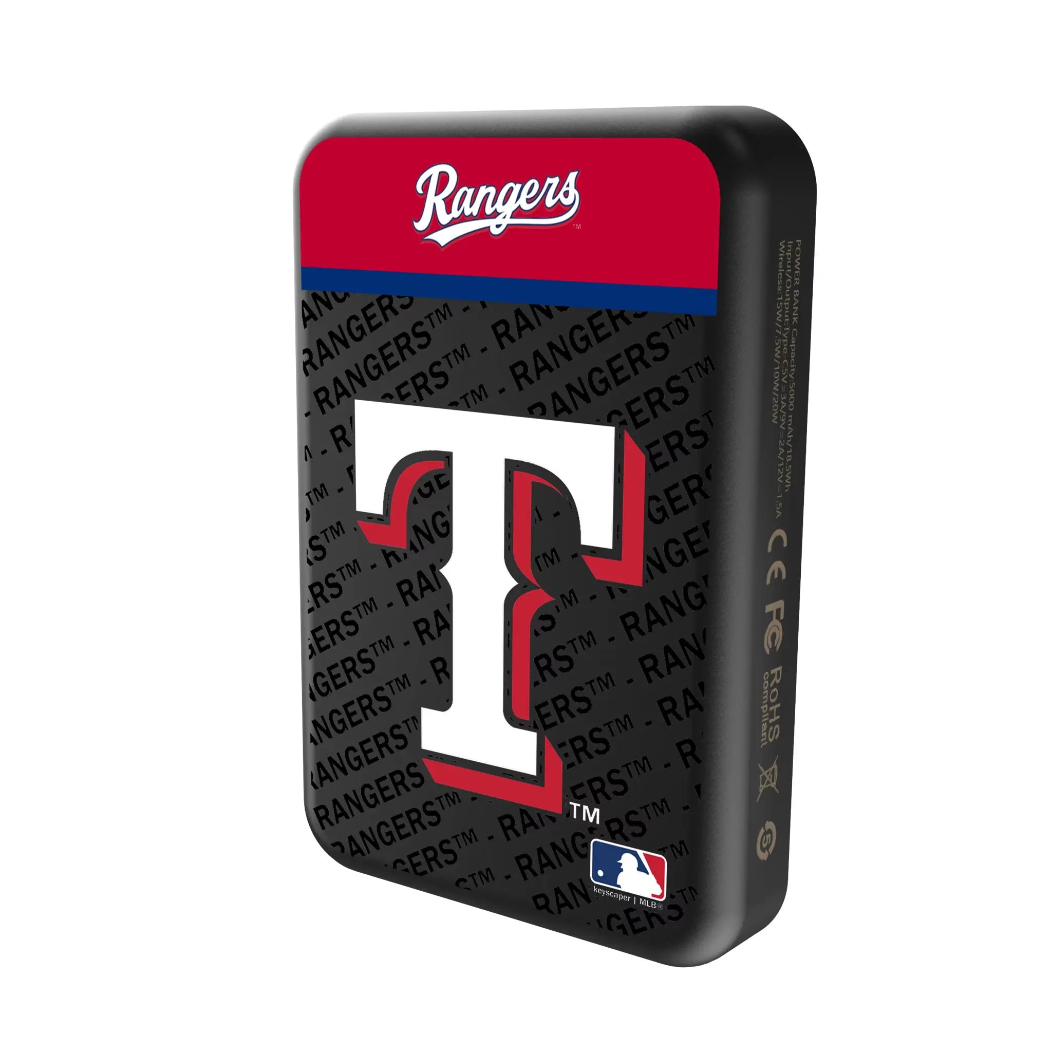 Texas Rangers Endzone Plus Wireless Mag Power Bank