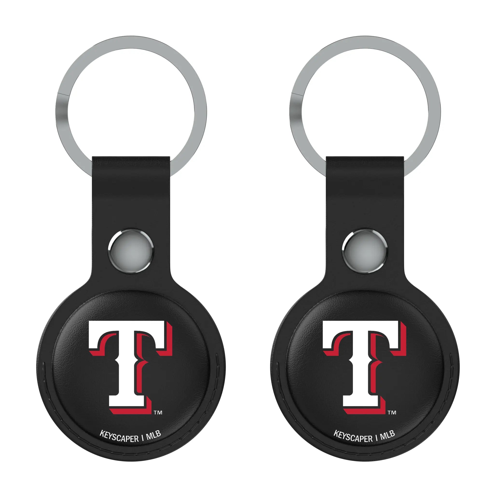 Texas Rangers Insignia AirTag Black Airtag Holder 2-Pack