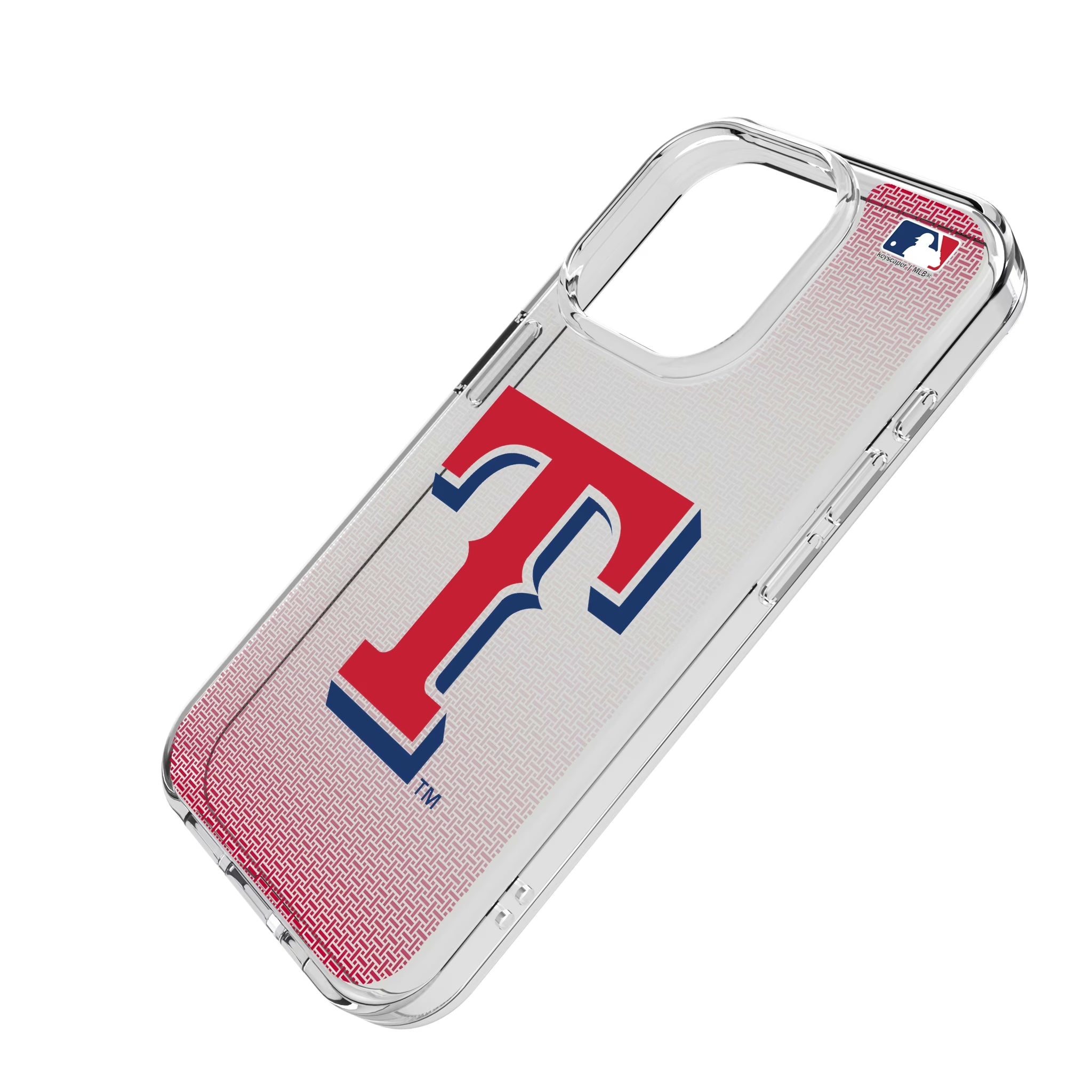 Texas Rangers Linen iPhone Clear Phone Case for Apple iPhone - Isometric View