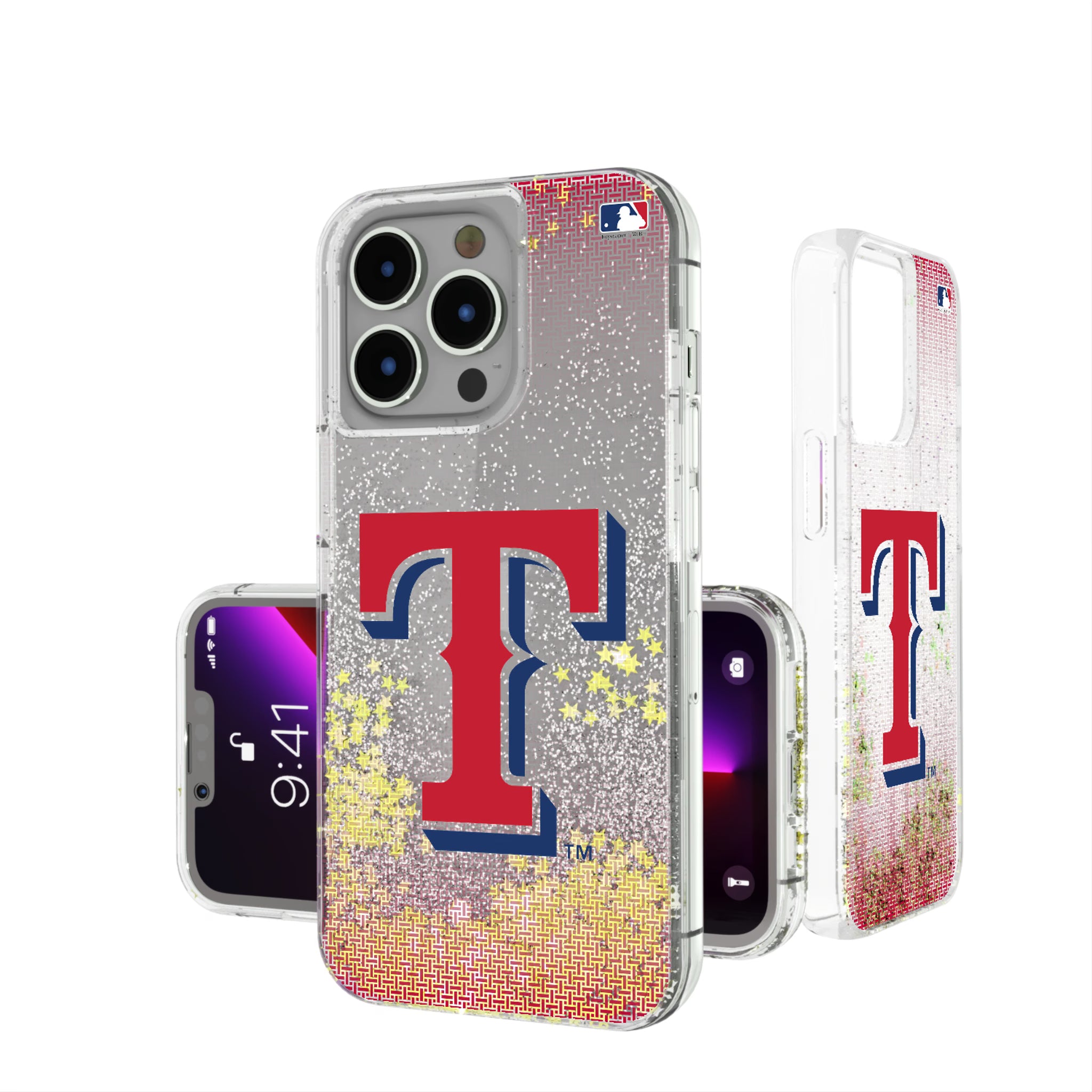 Texas Rangers Linen iPhone Glitter Phone Case for Apple iPhone